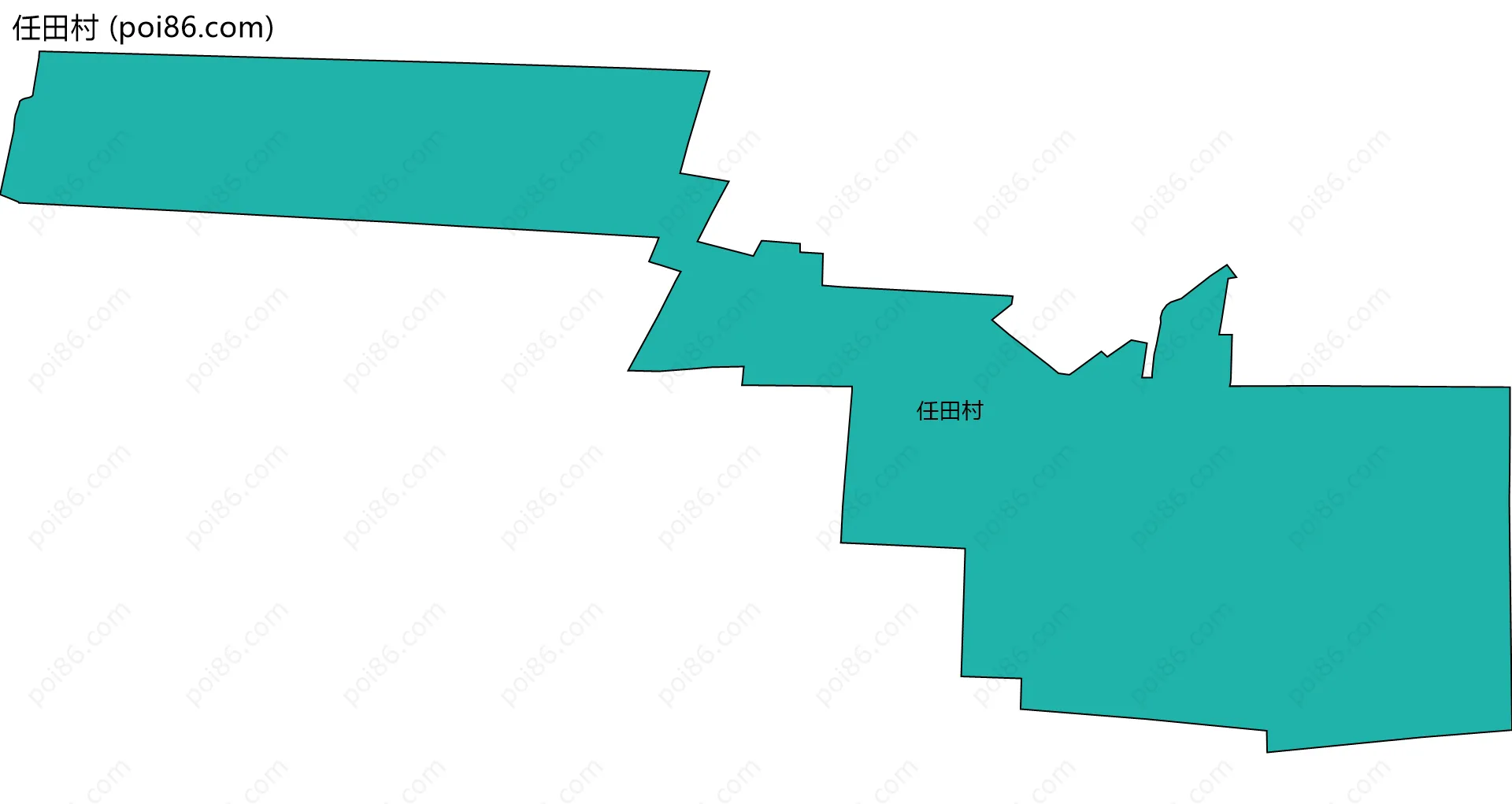 任田村边界地图