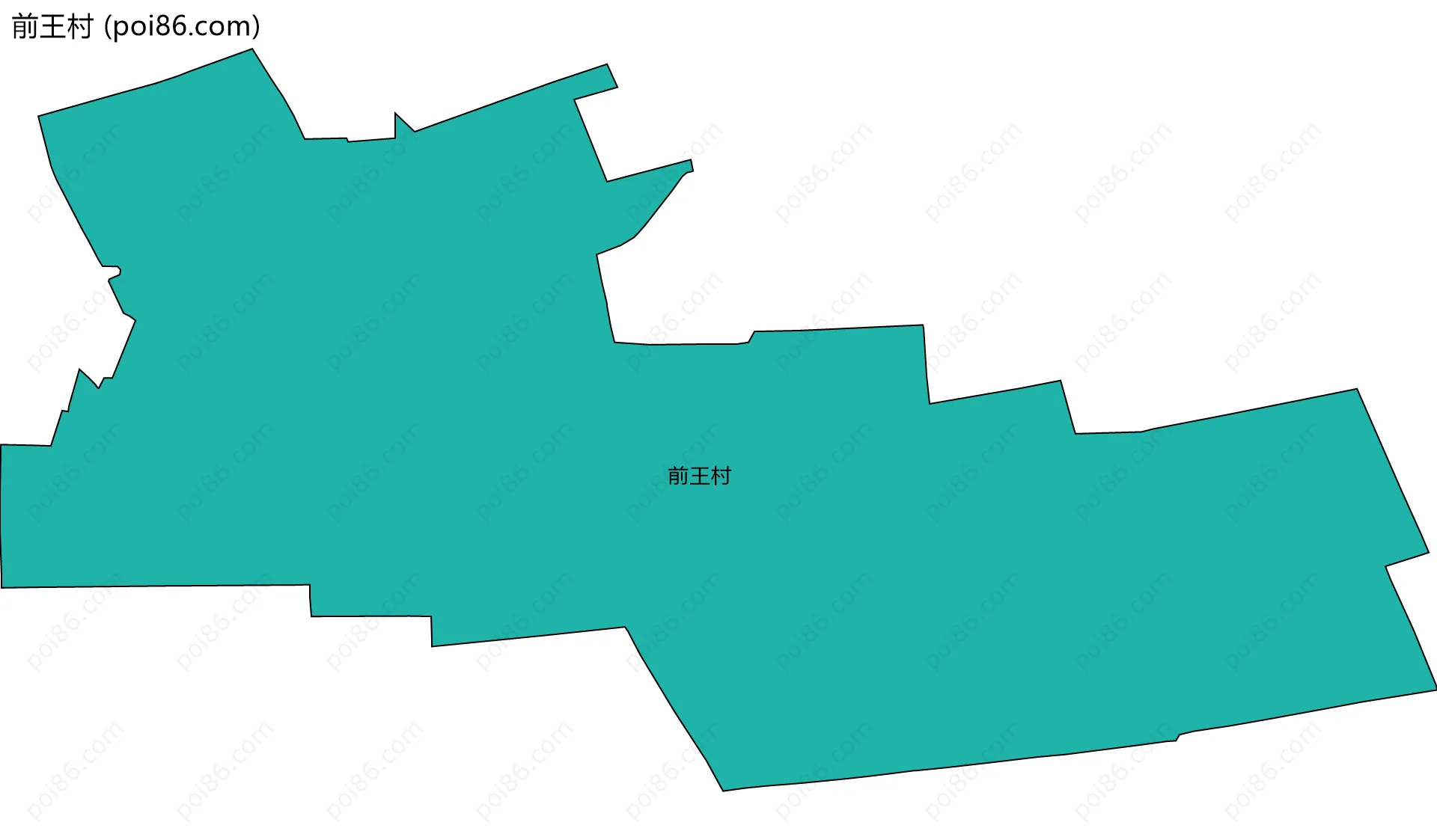 前王村边界地图