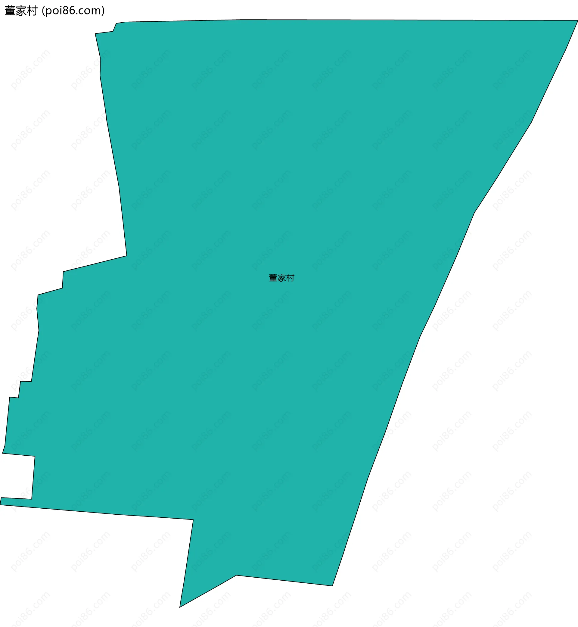 董家村边界地图