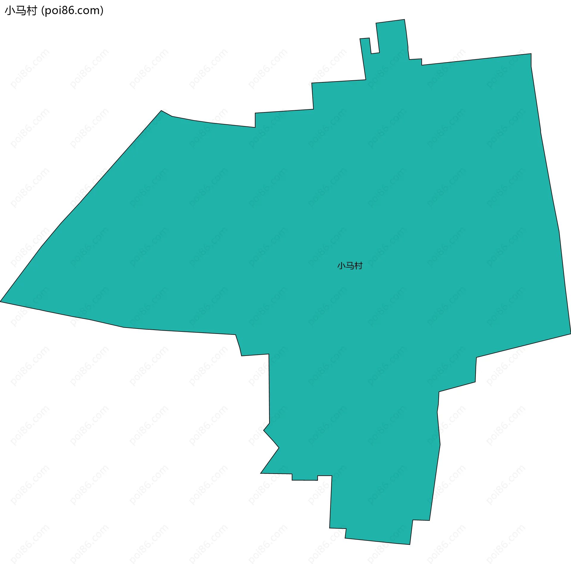 小马村边界地图