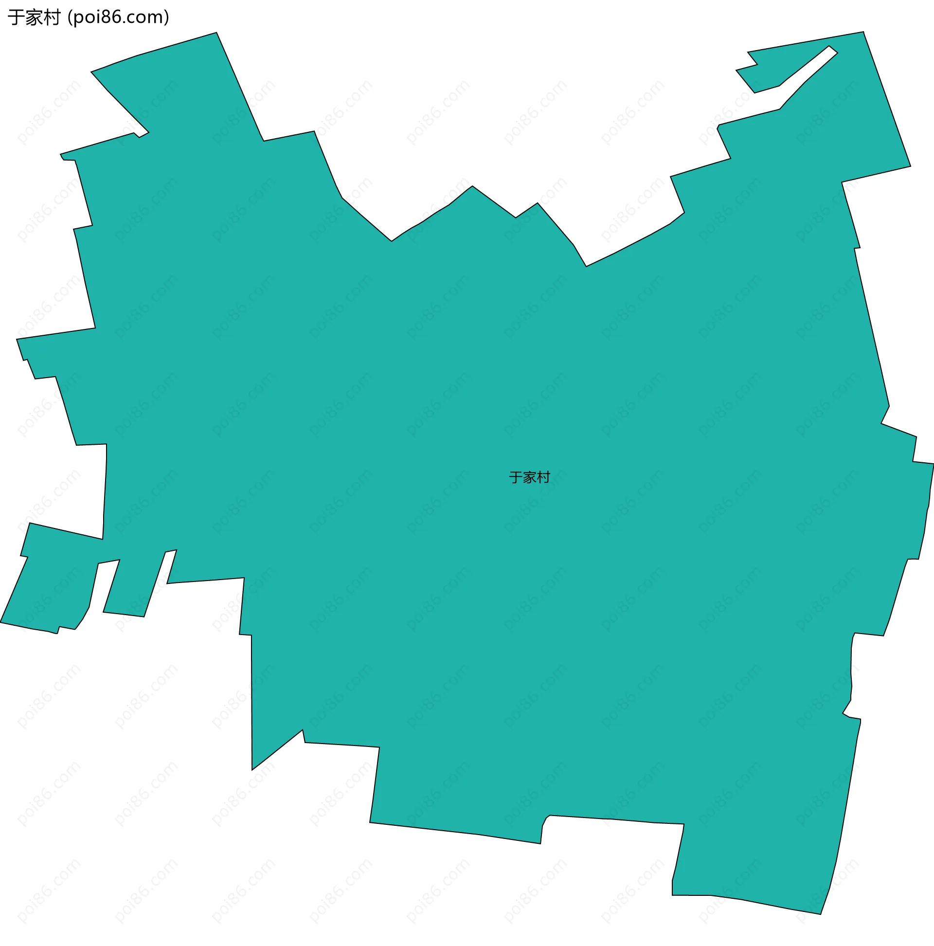 于家村边界地图