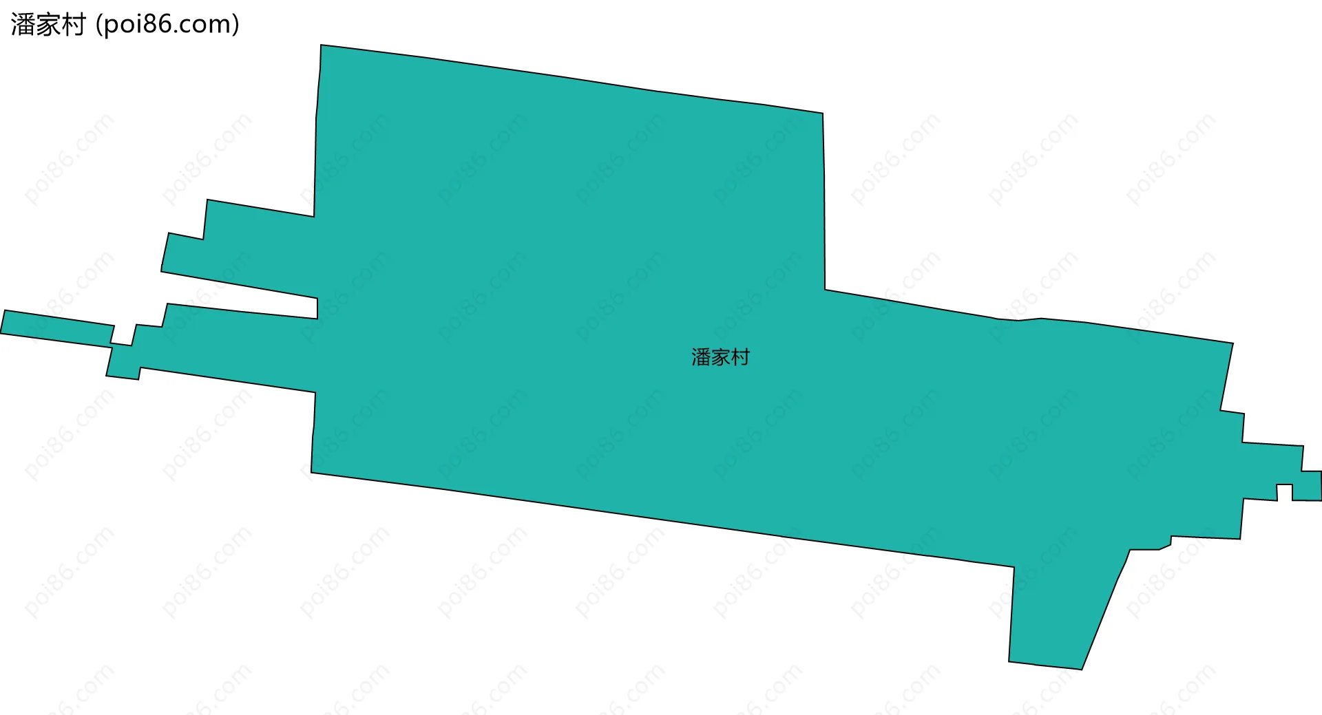 潘家村边界地图