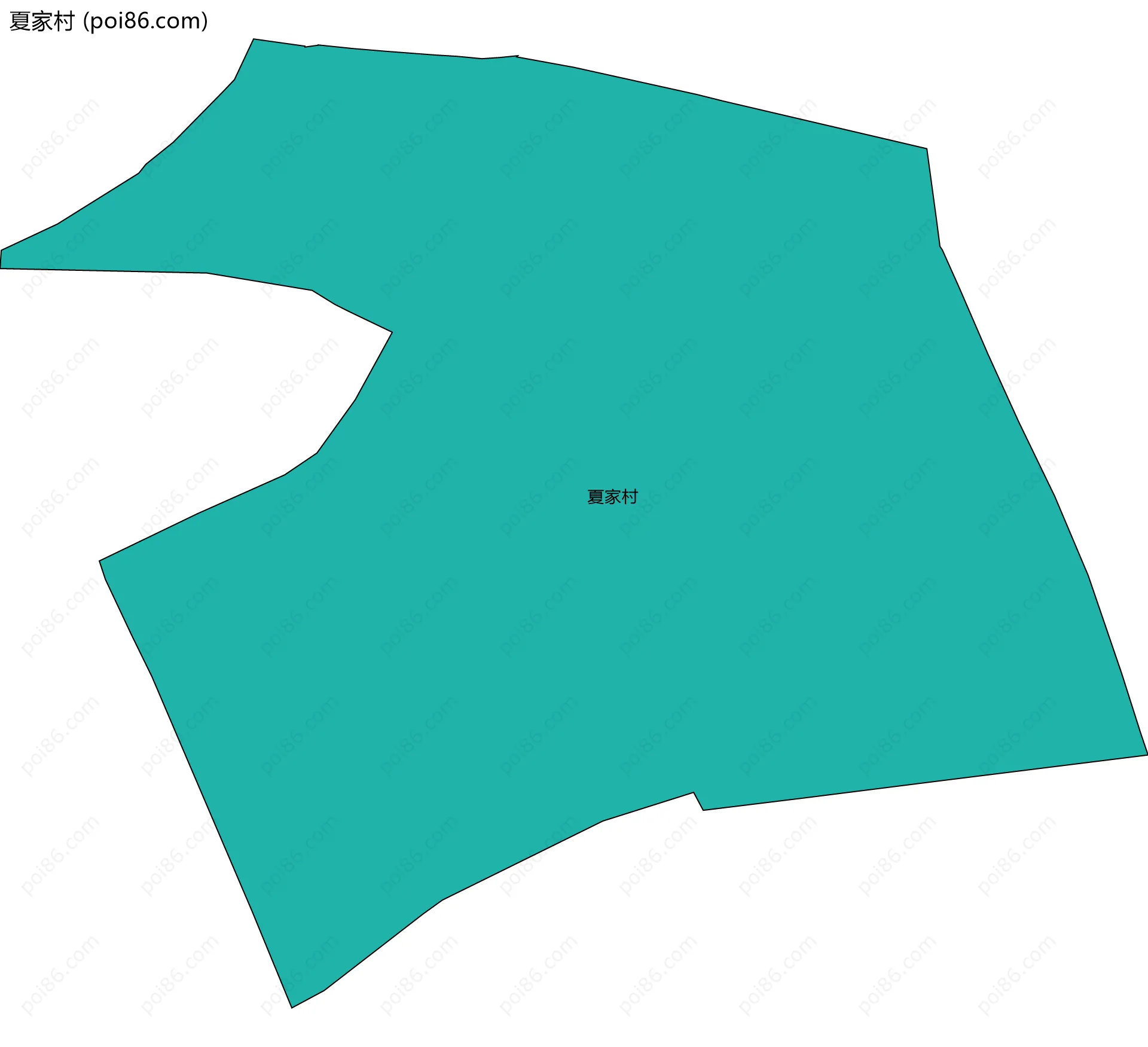 夏家村边界地图