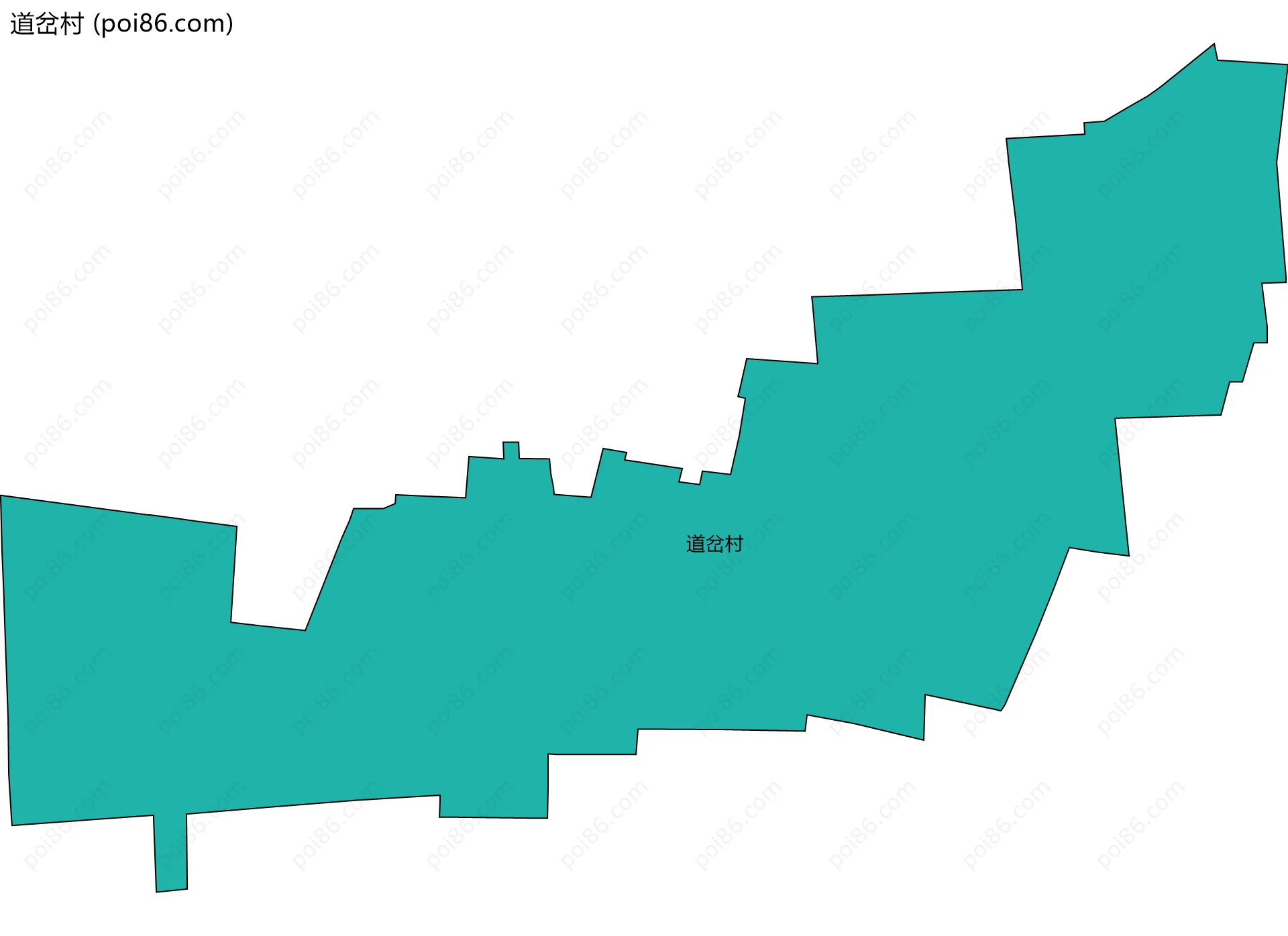 道岔村边界地图