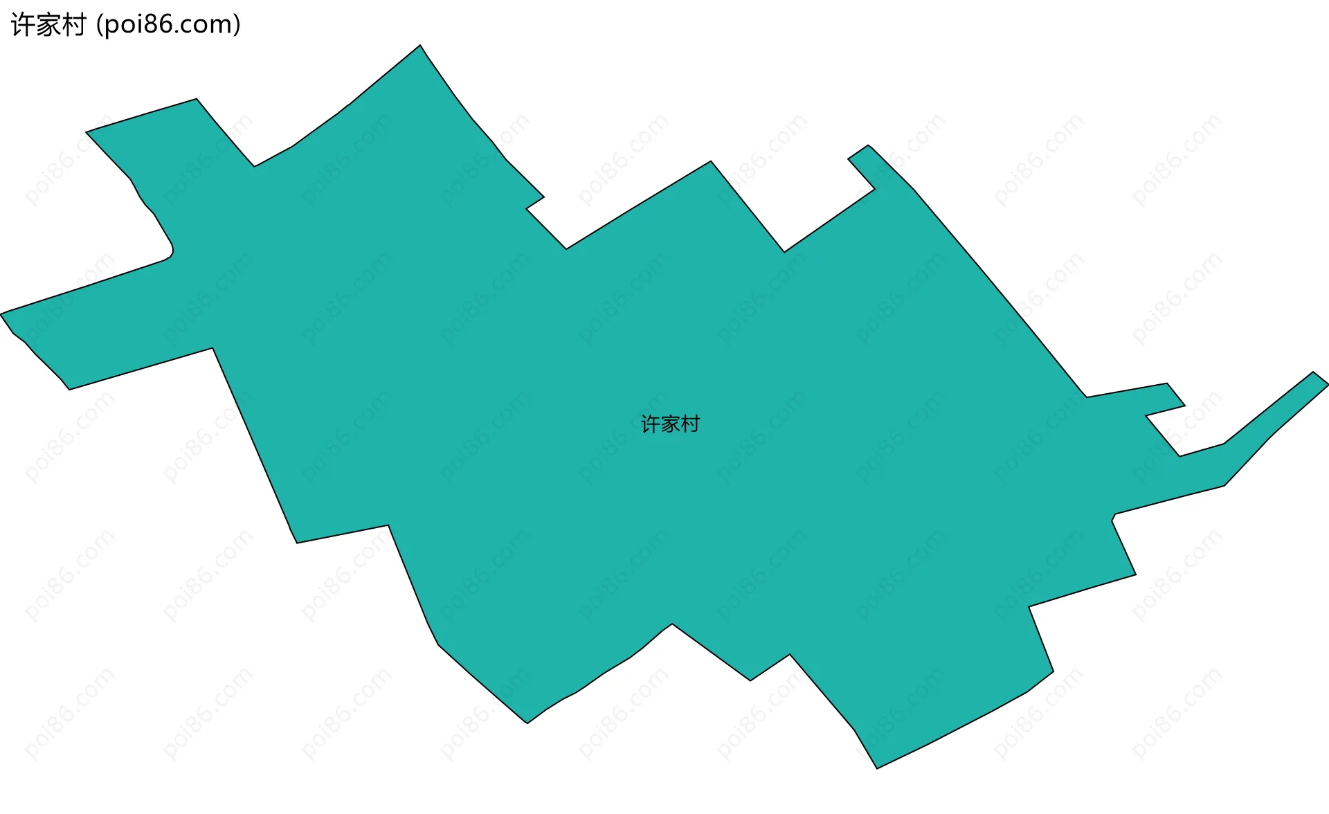 许家村边界地图