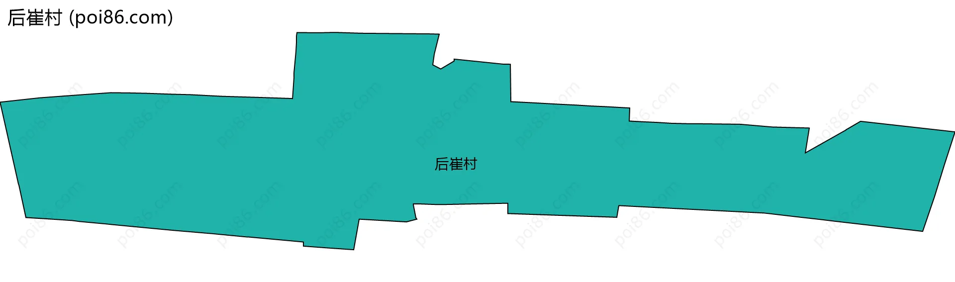 后崔村边界地图