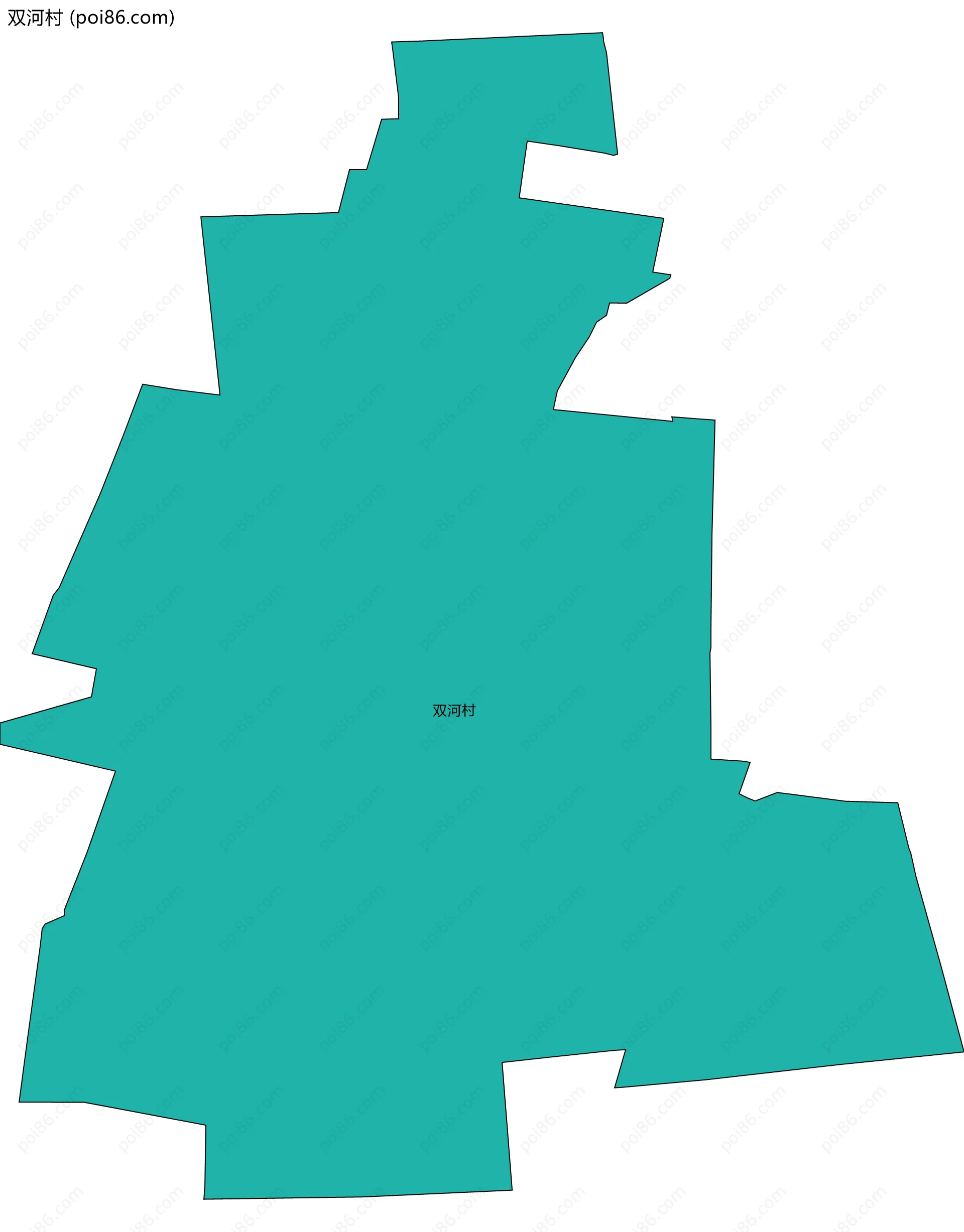 双河村边界地图