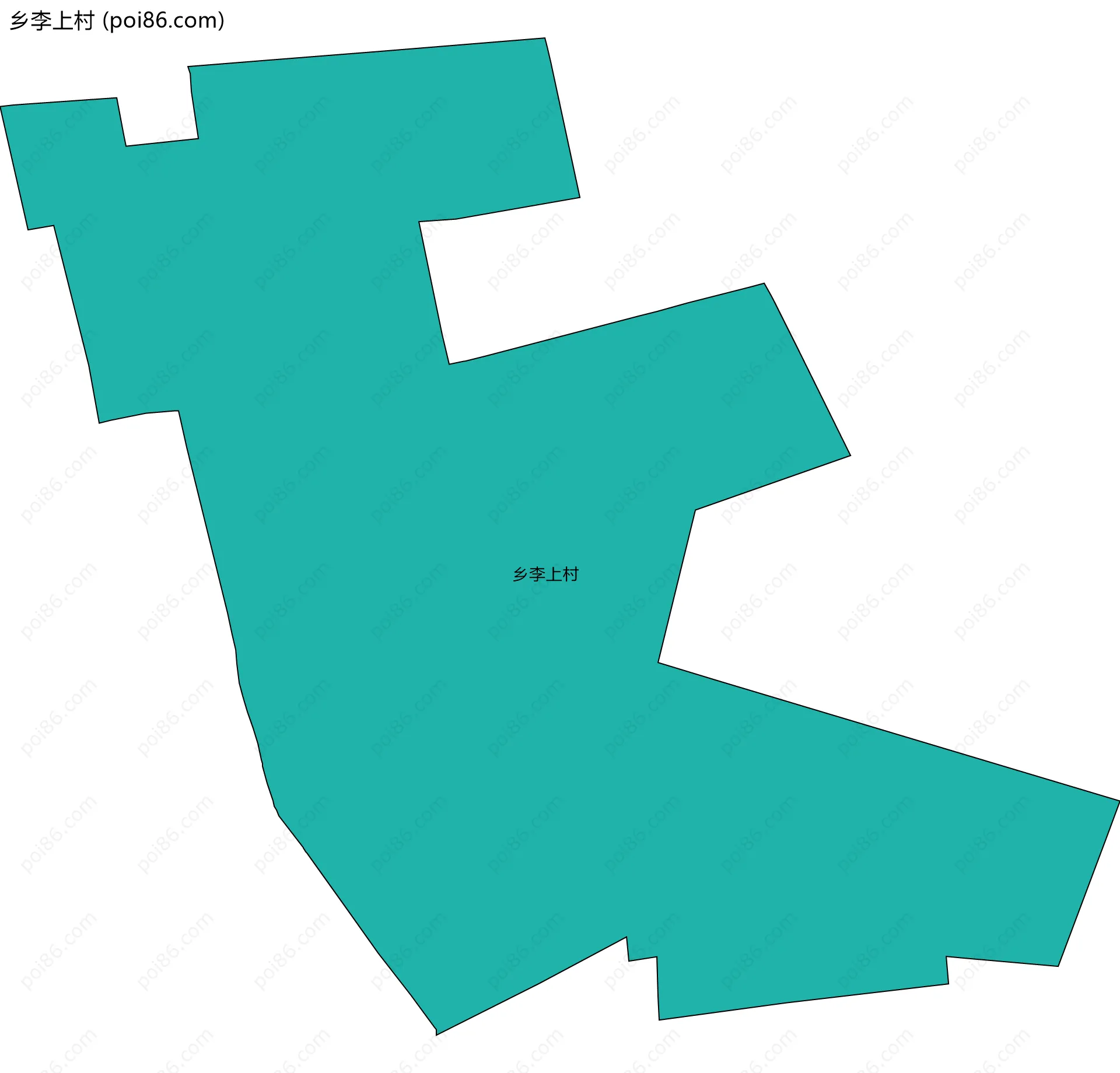 乡李上村边界地图