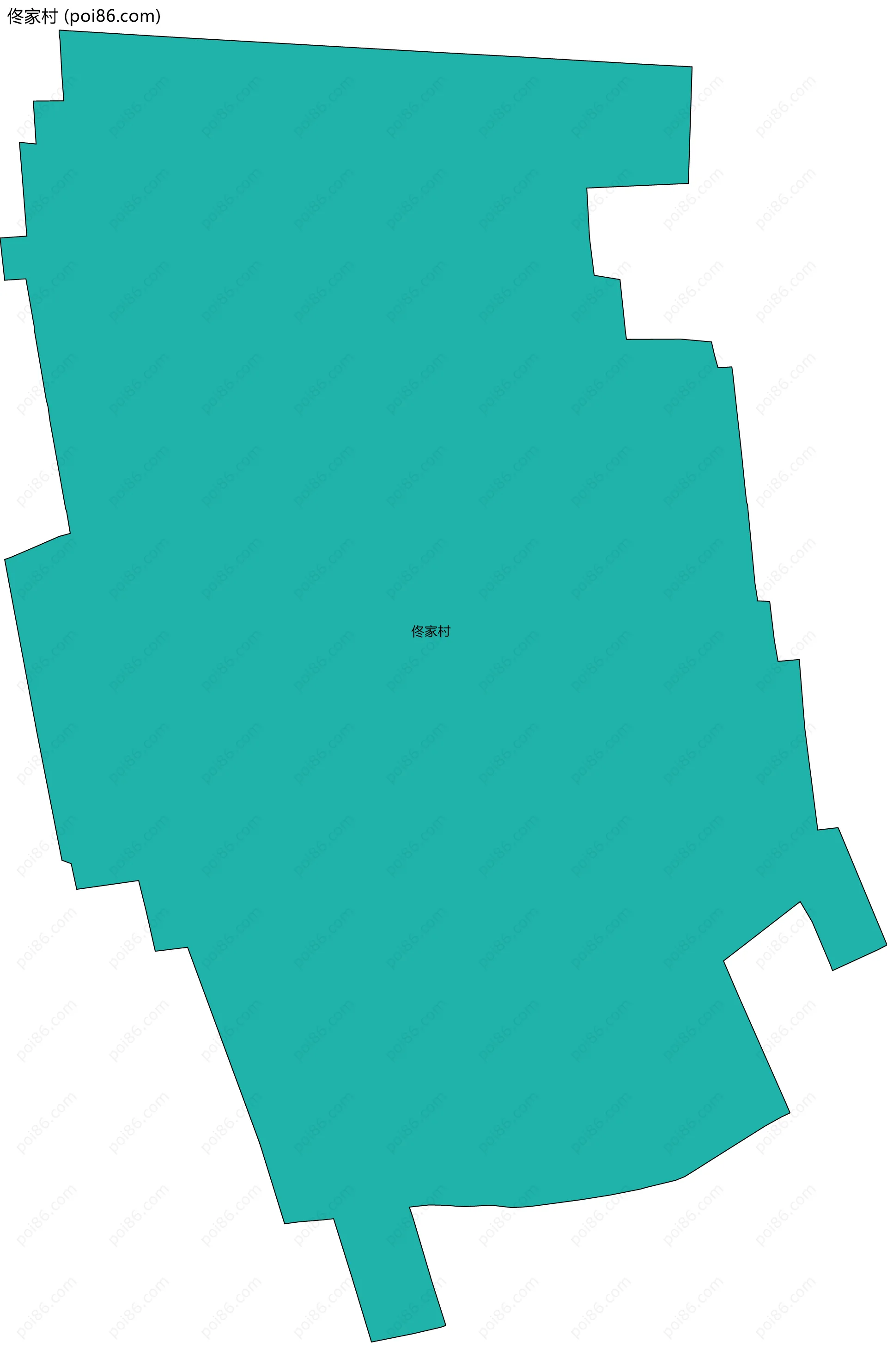 佟家村边界地图