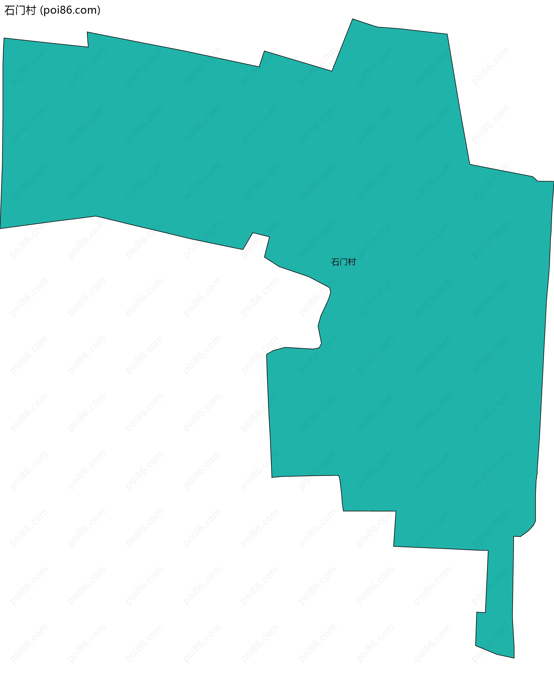 石门村边界地图