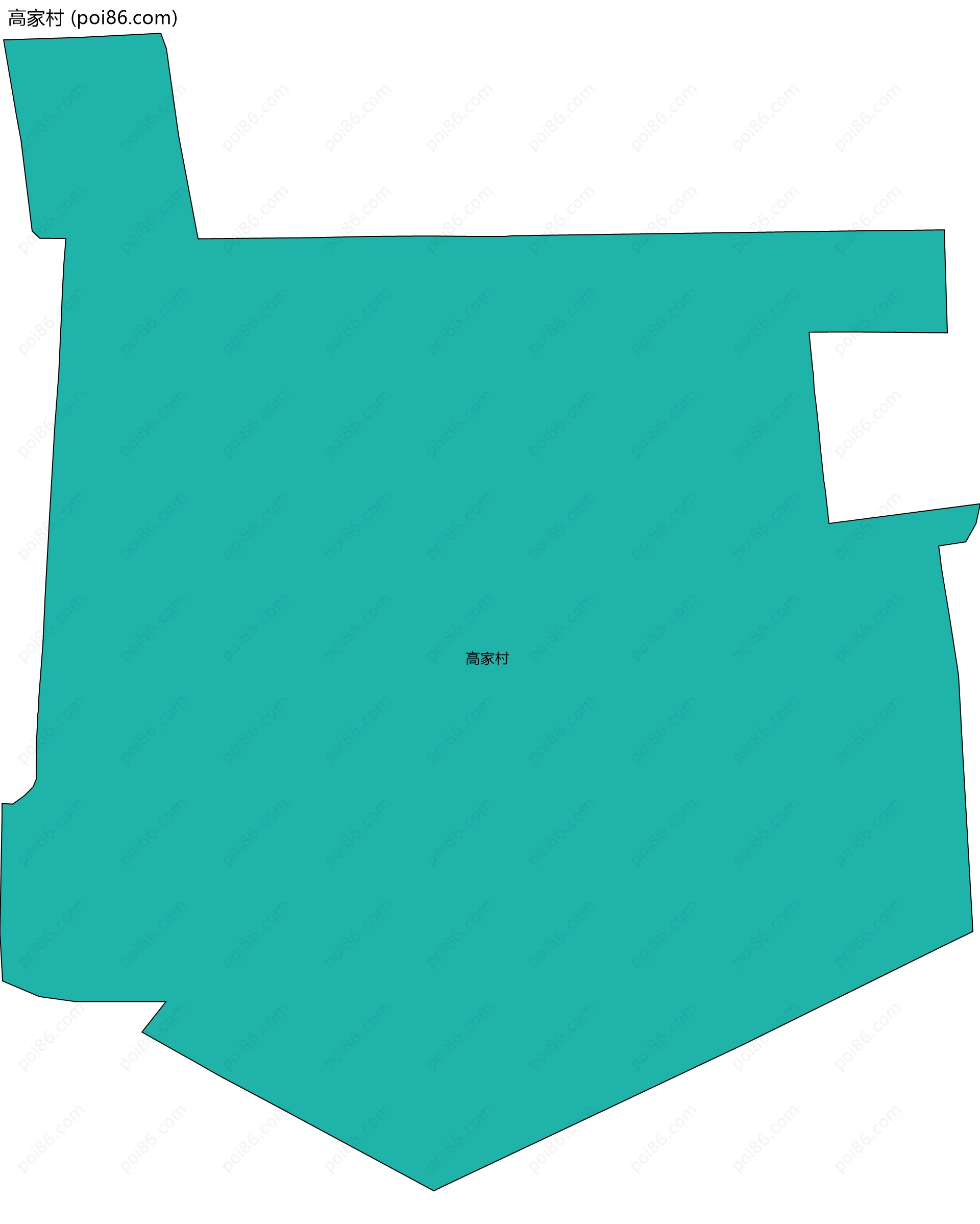 高家村边界地图