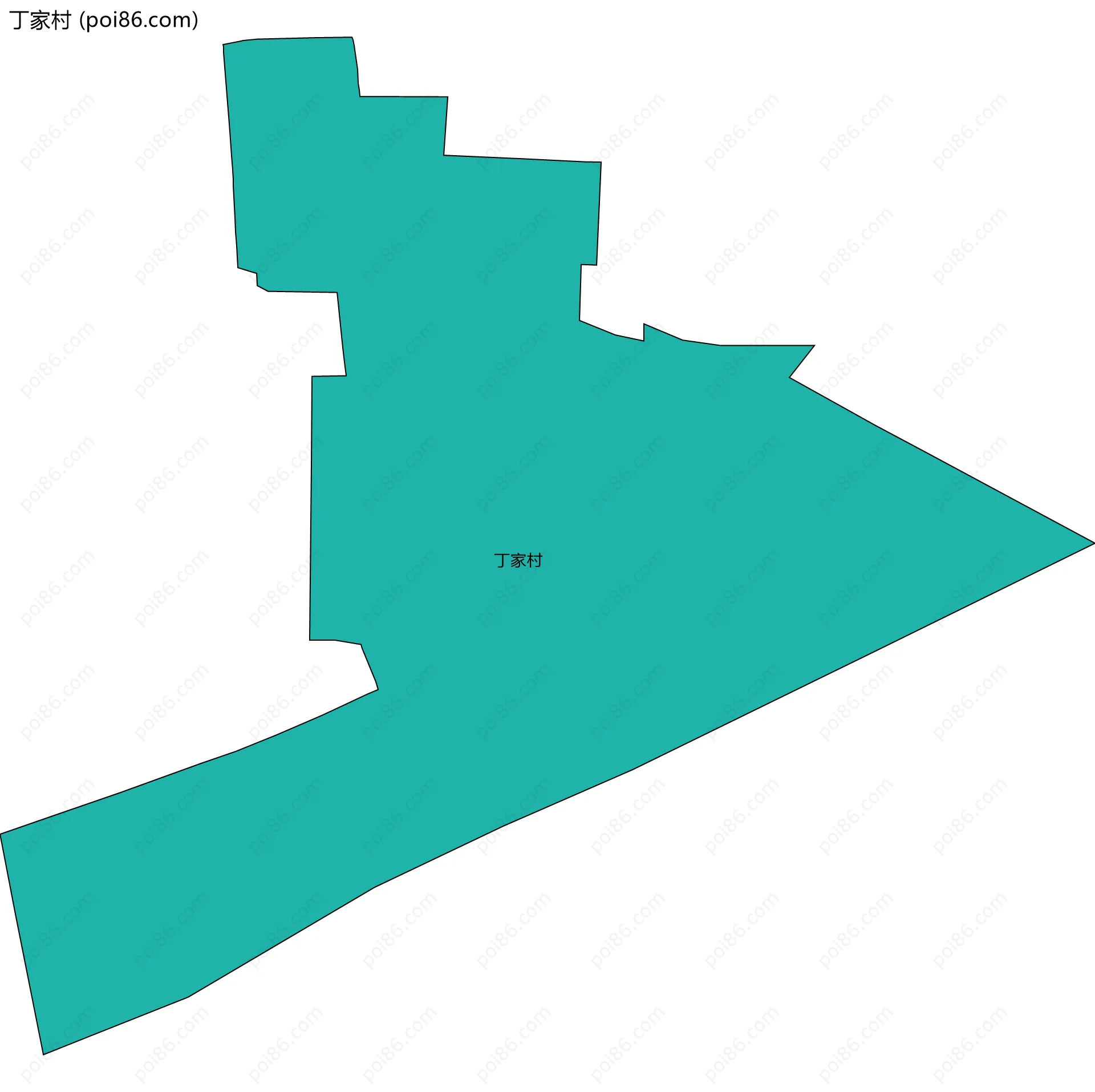 丁家村边界地图