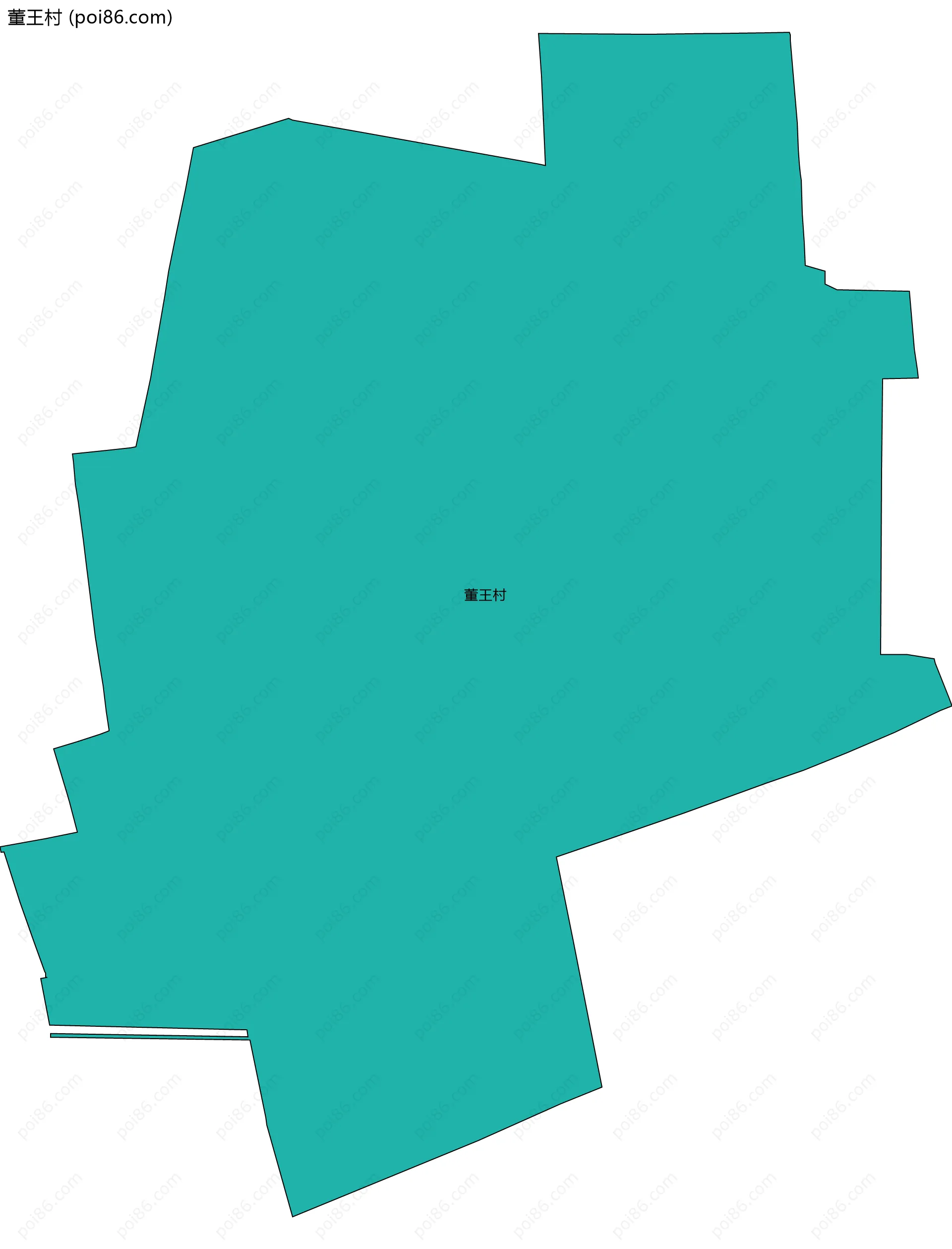 董王村边界地图