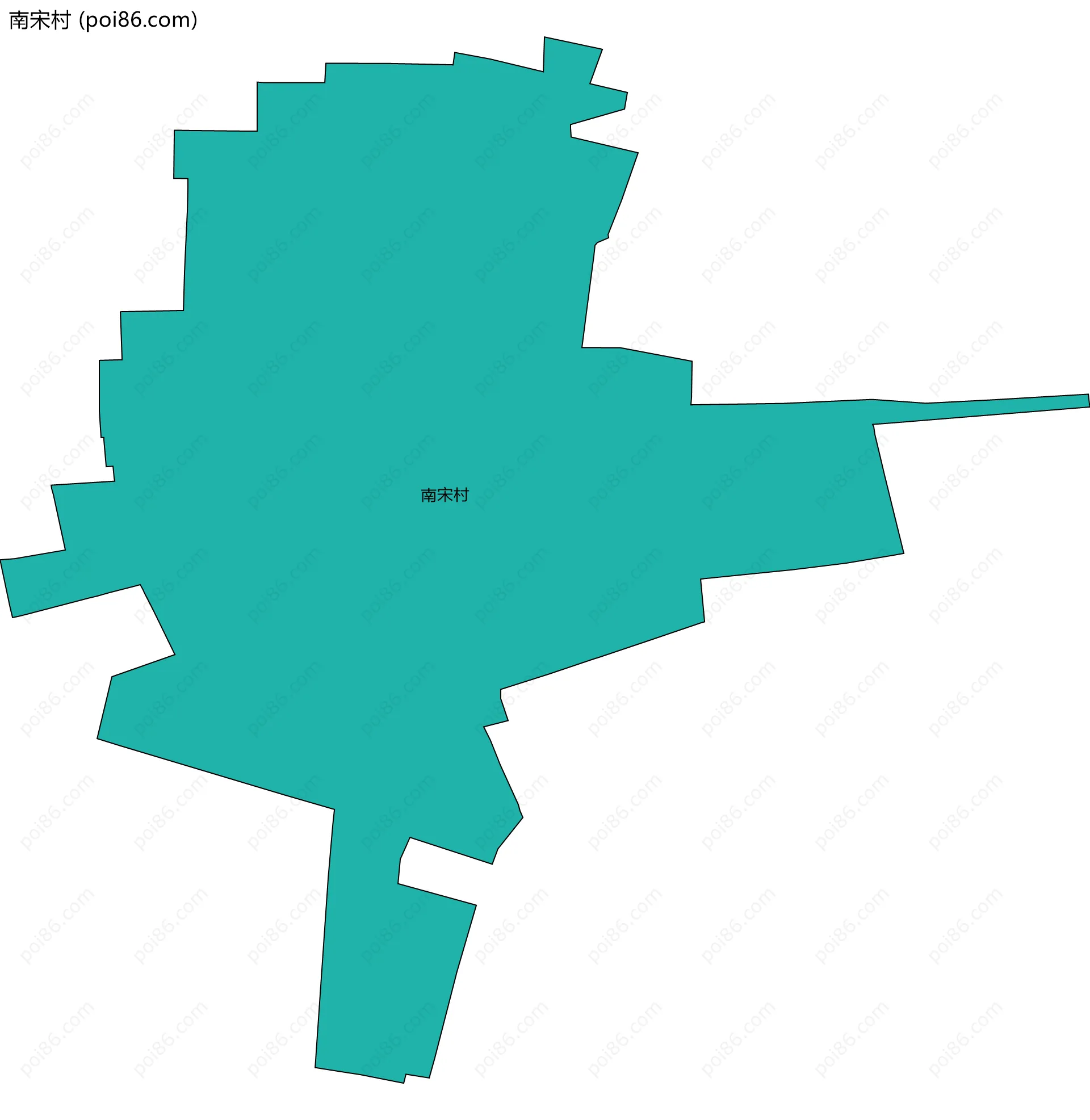 南宋村边界地图