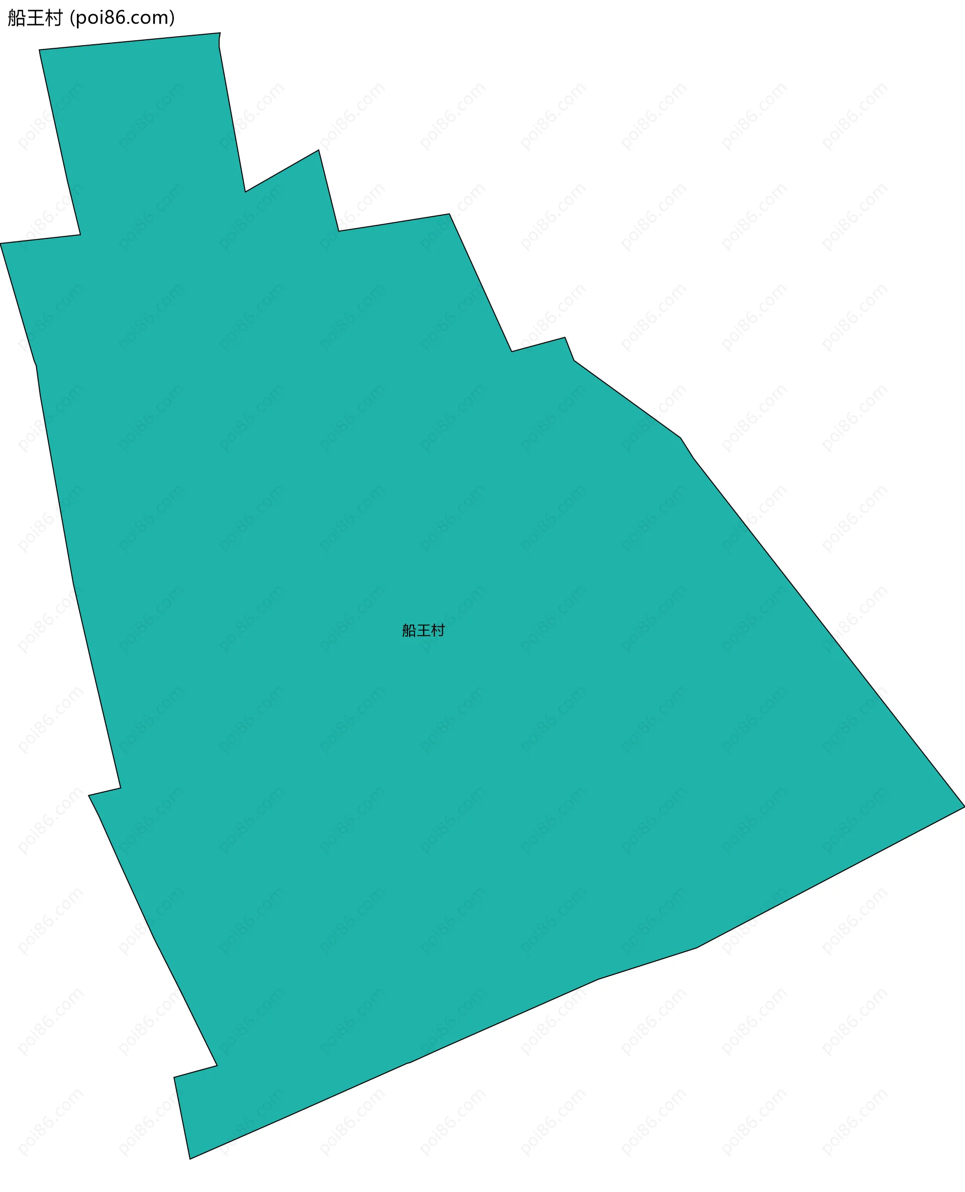 船王村边界地图