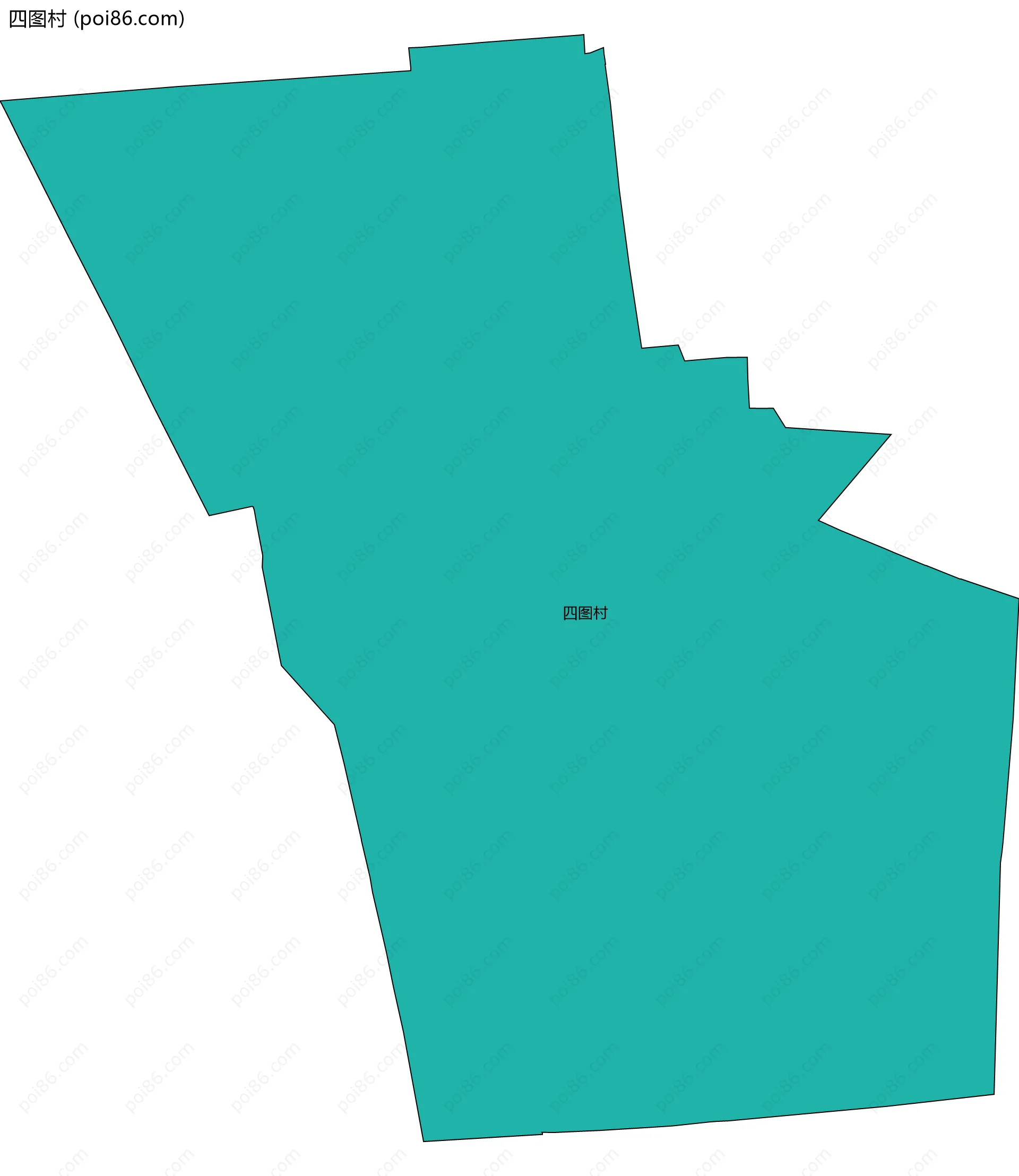 四图村边界地图