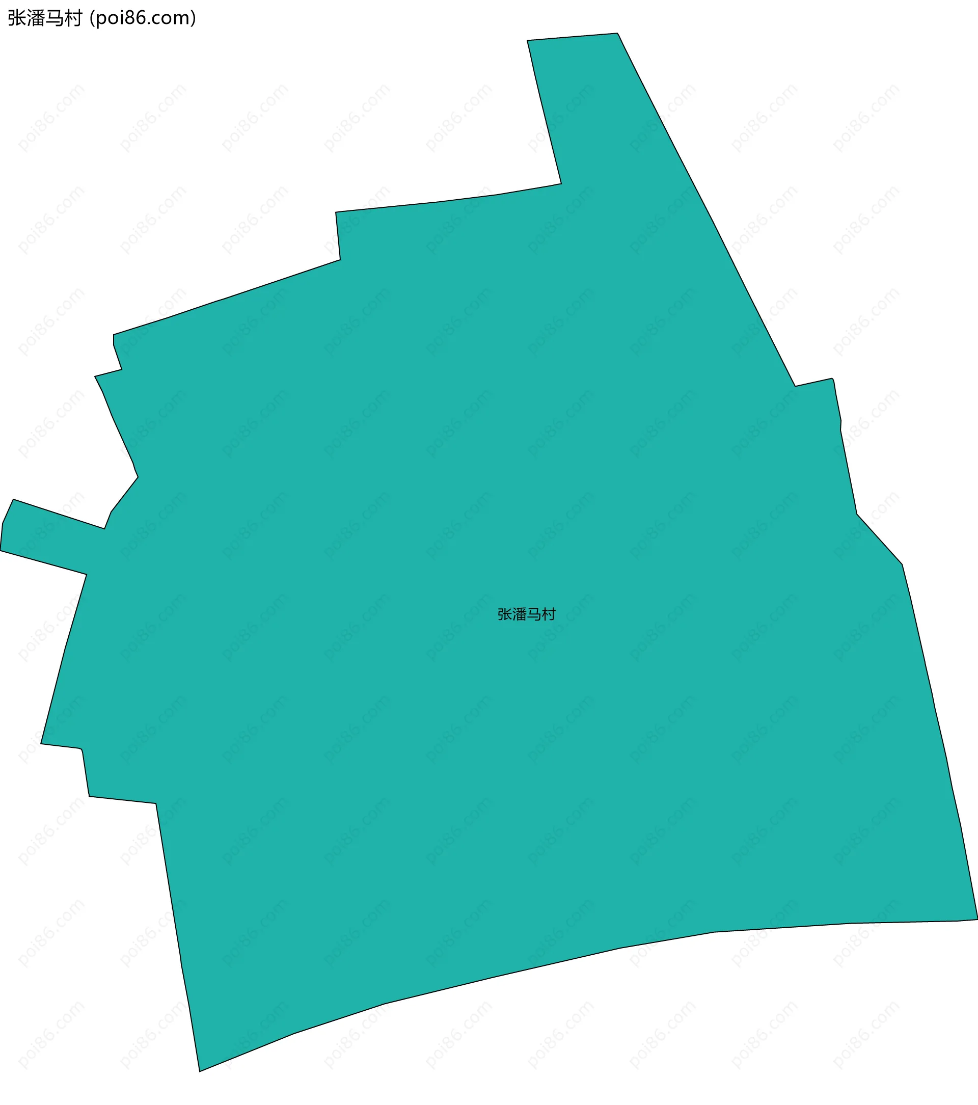 张潘马村边界地图