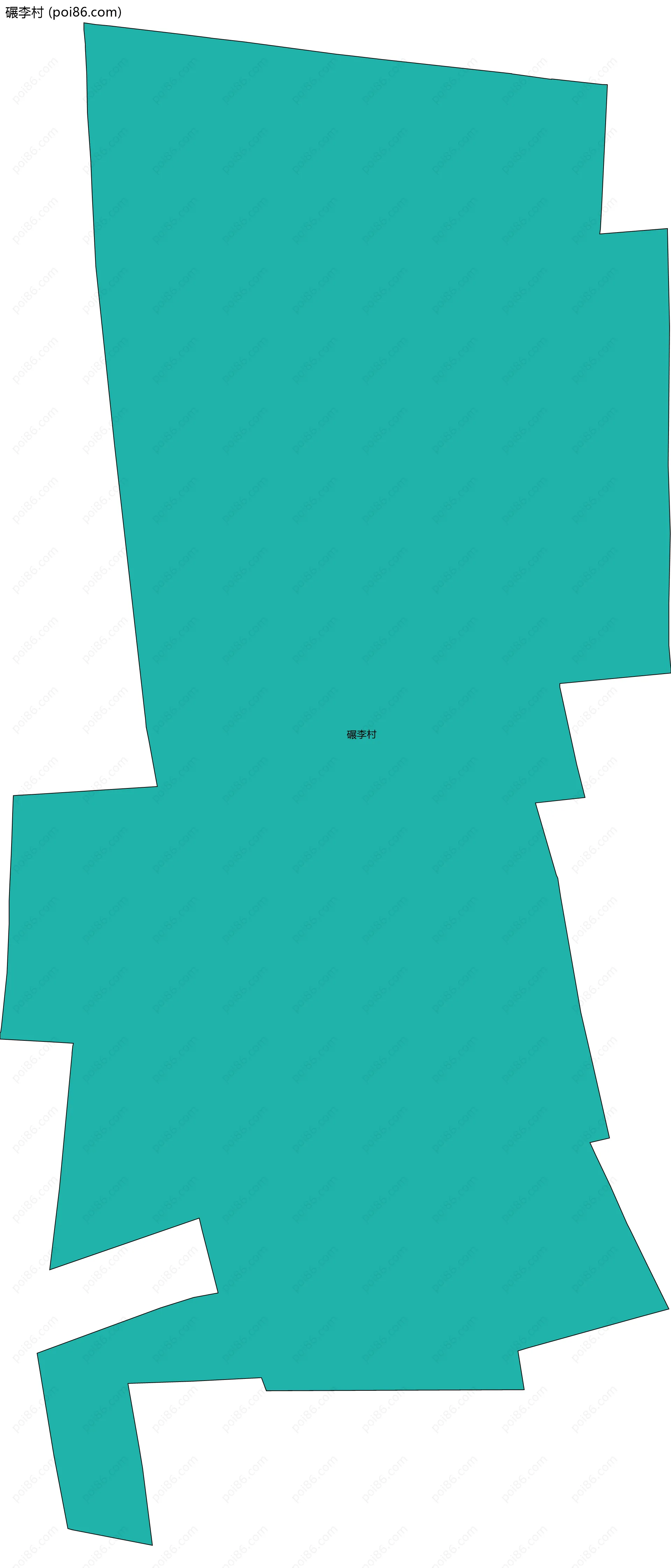 碾李村边界地图