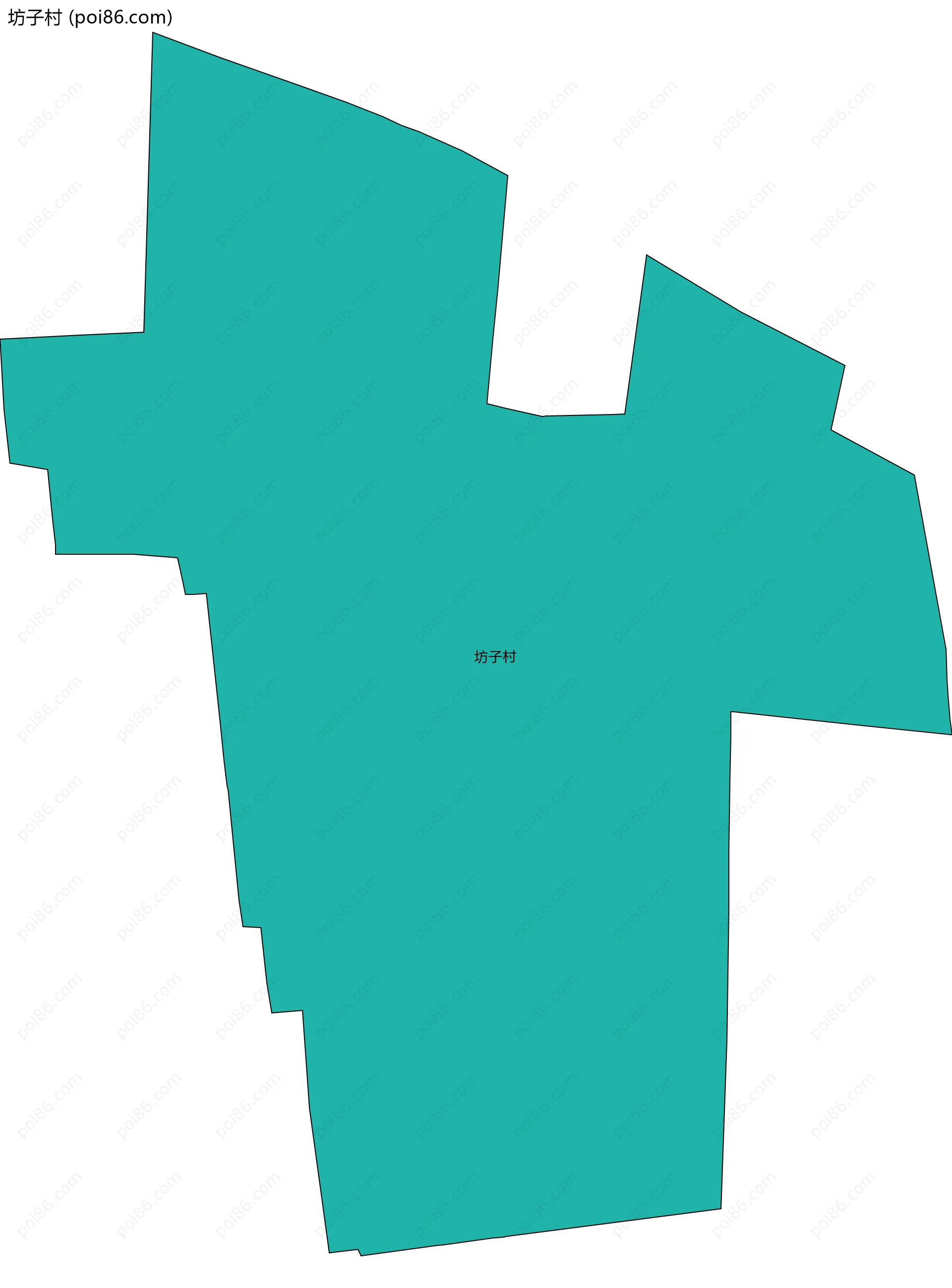 坊子村边界地图