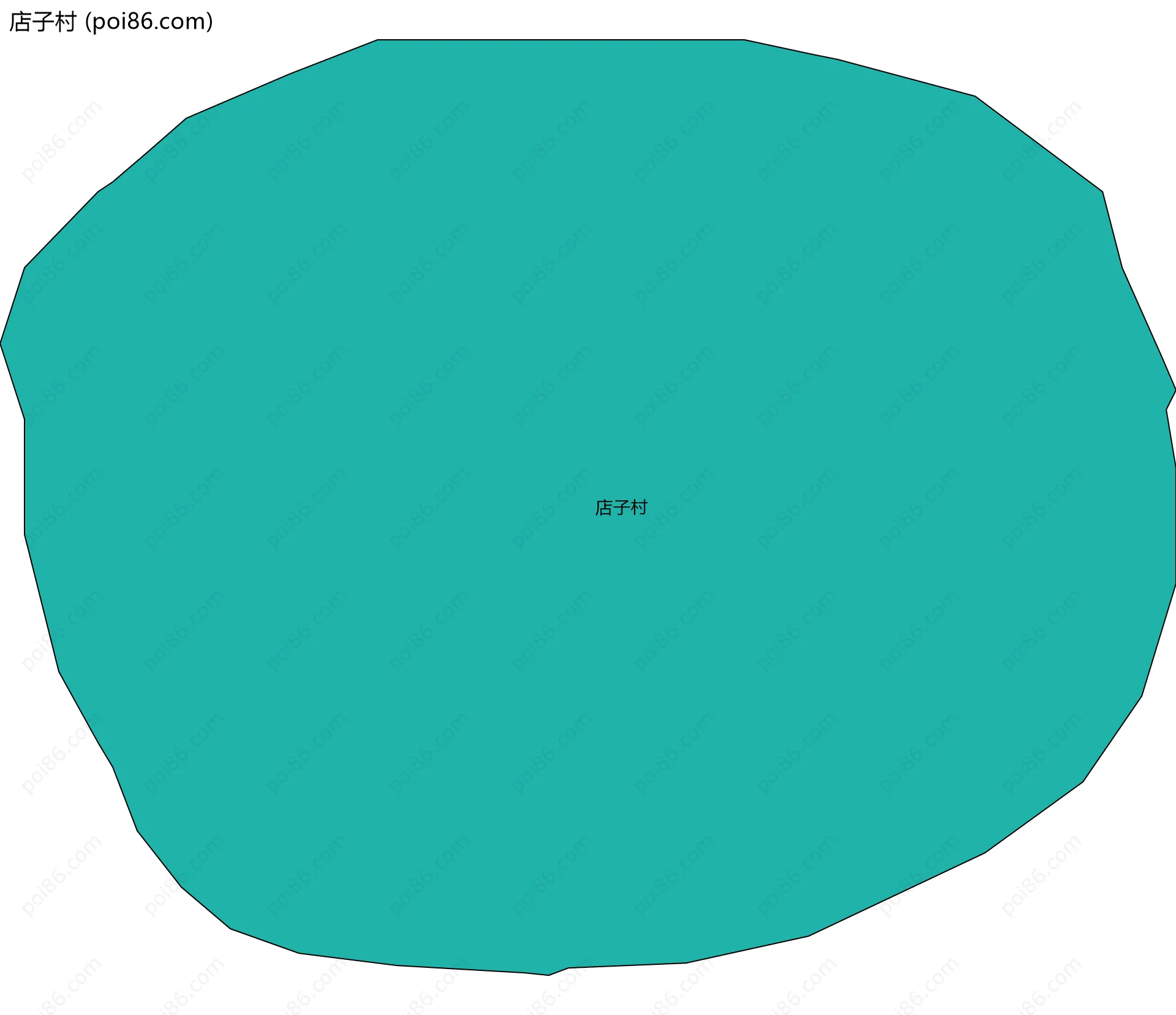 店子村边界地图