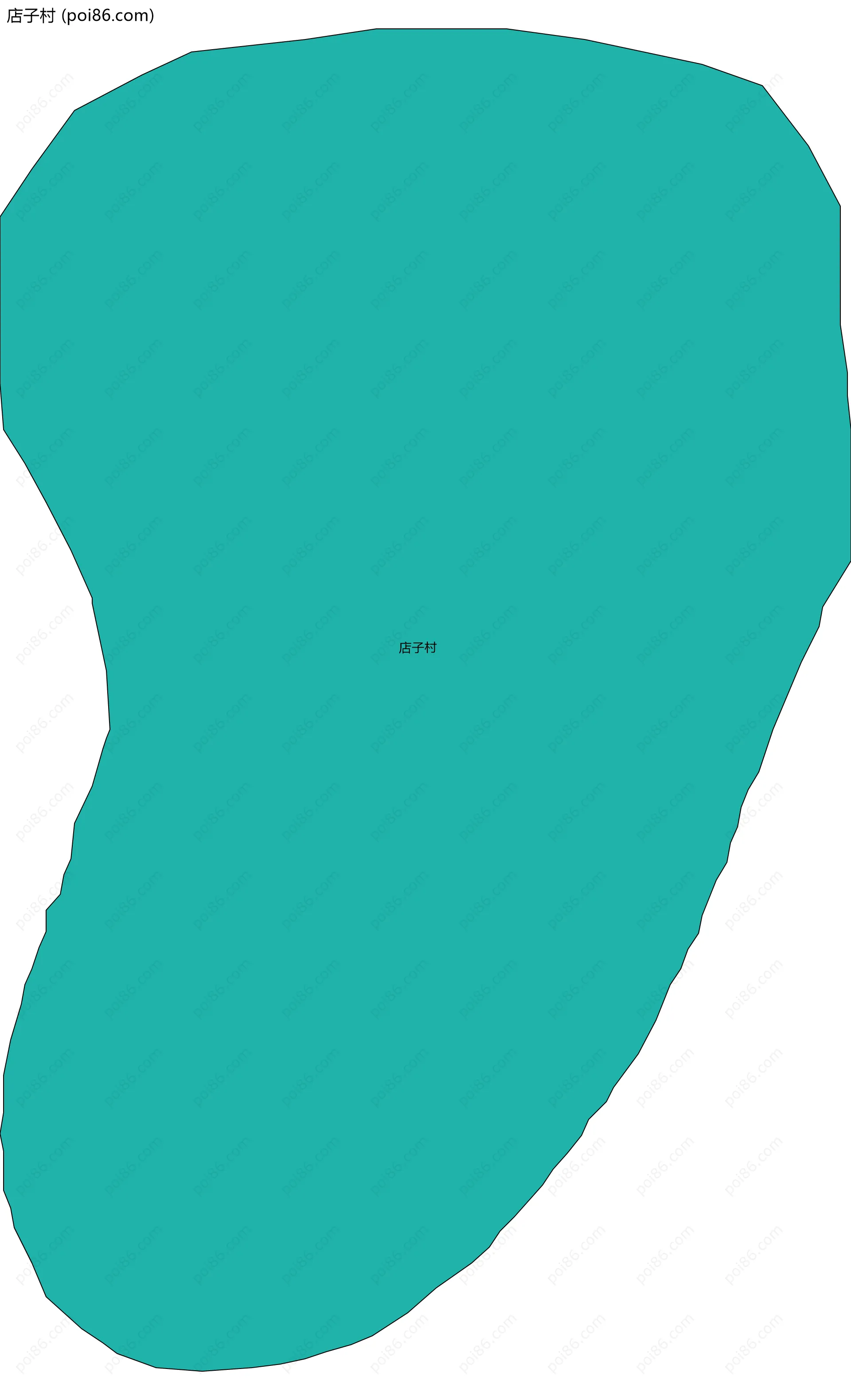 店子村边界地图