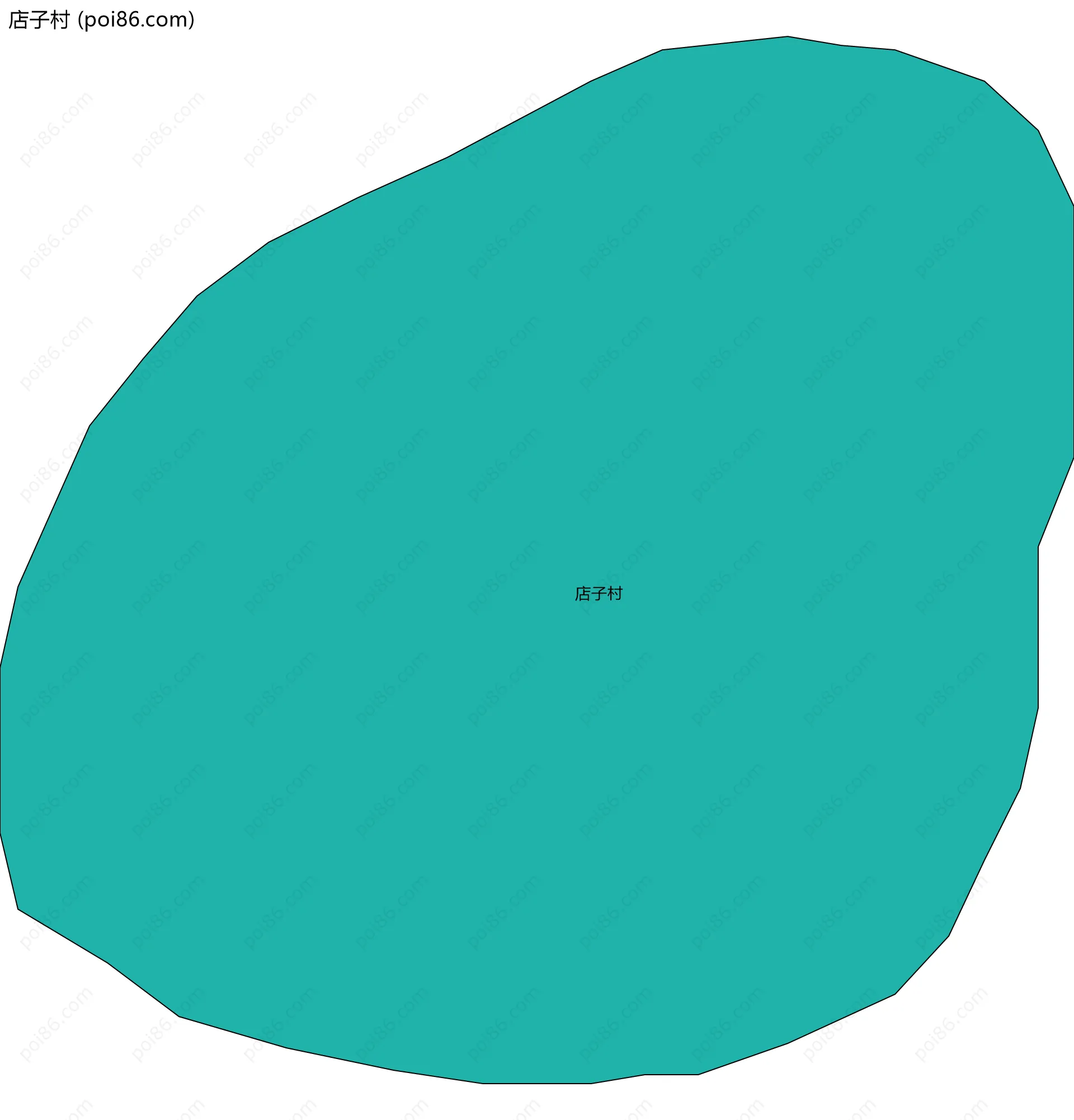 店子村边界地图