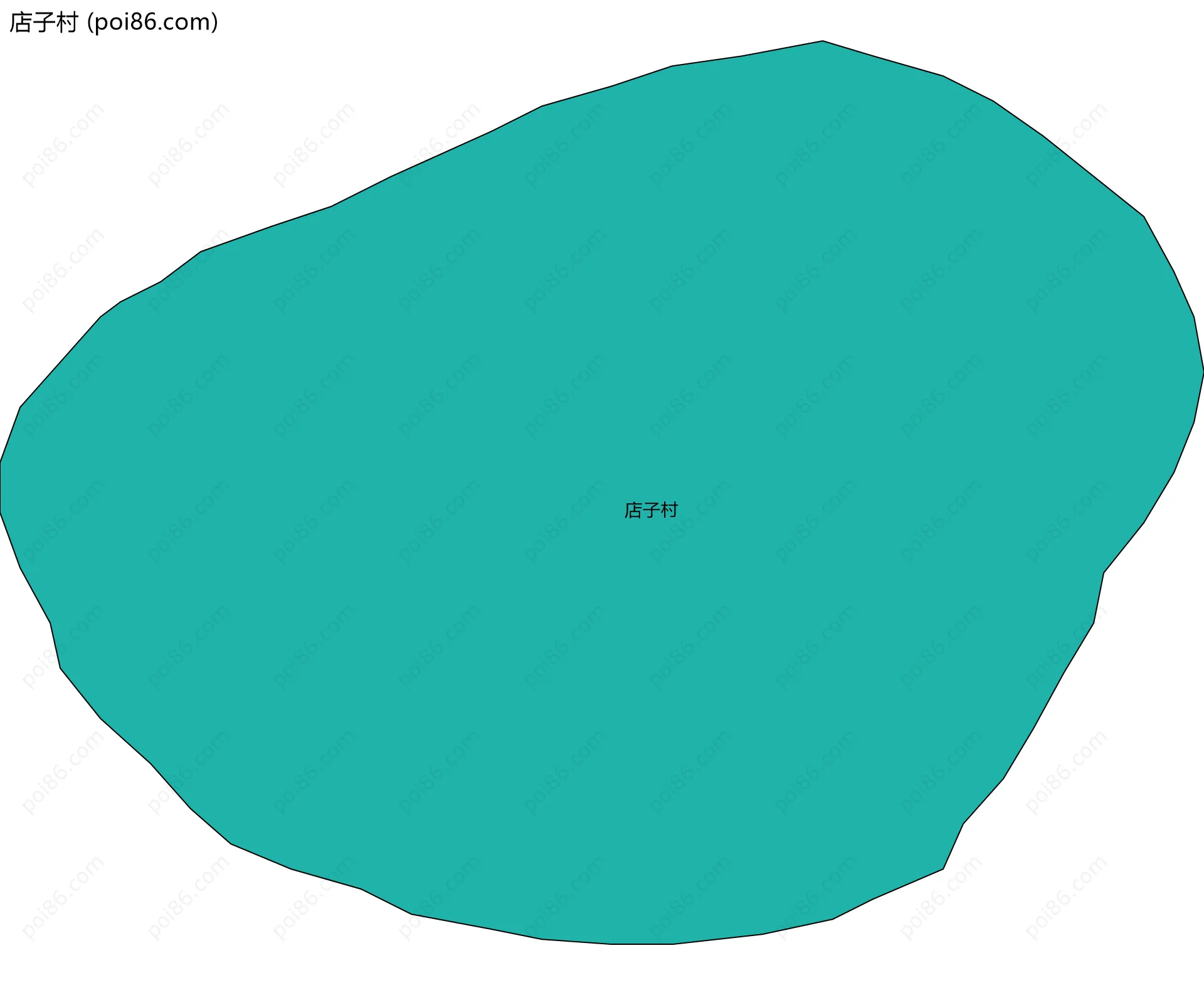 店子村边界地图