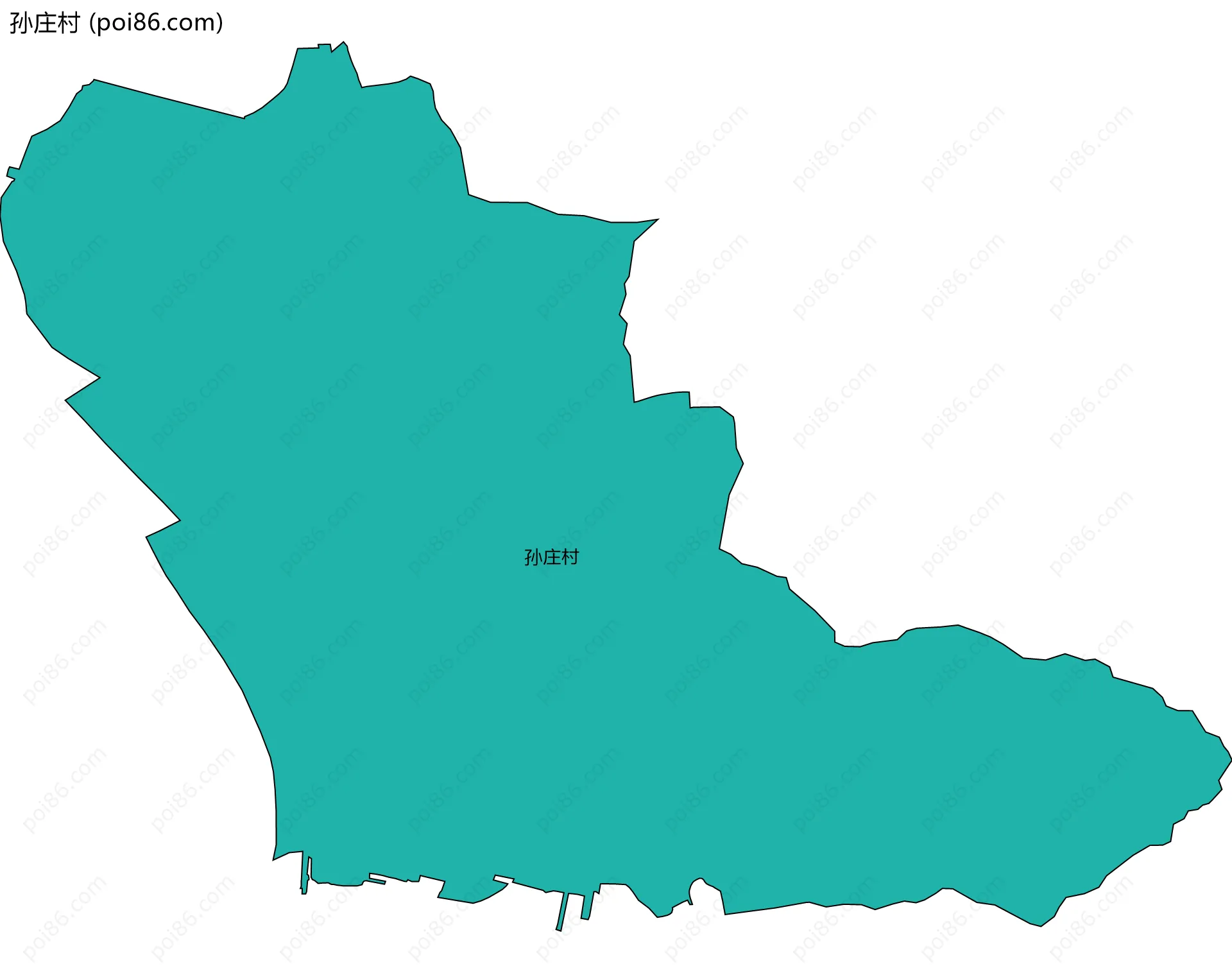 孙庄村边界地图