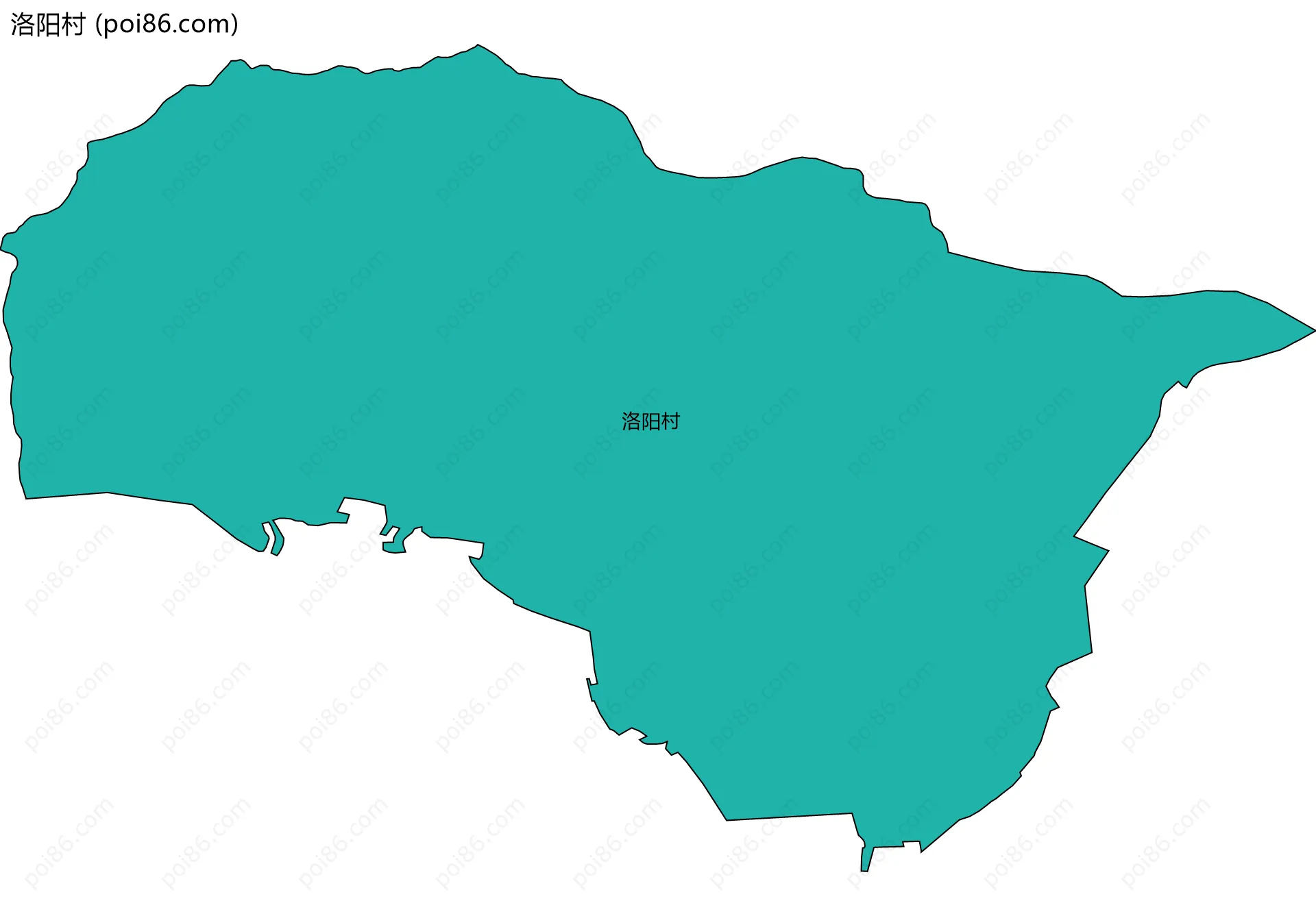 洛阳村边界地图