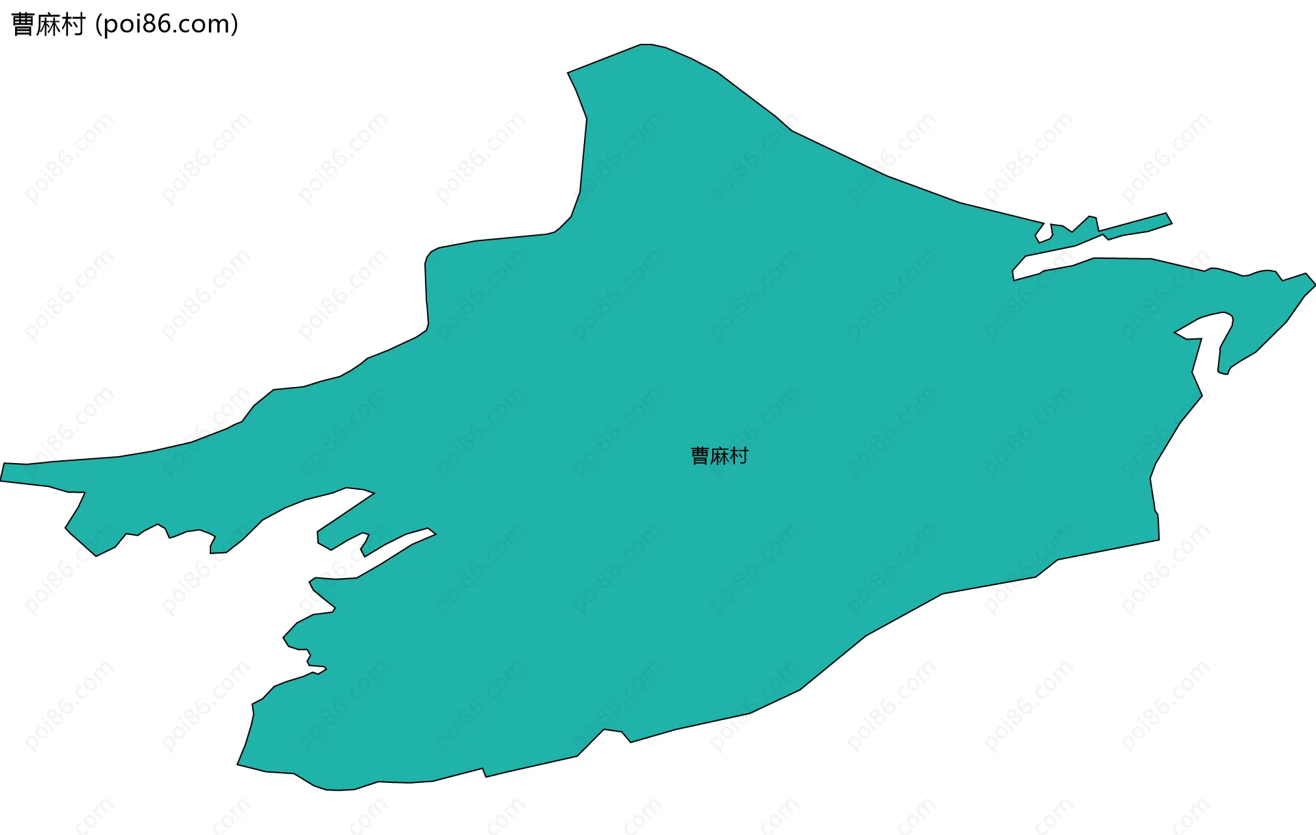 曹麻村边界地图