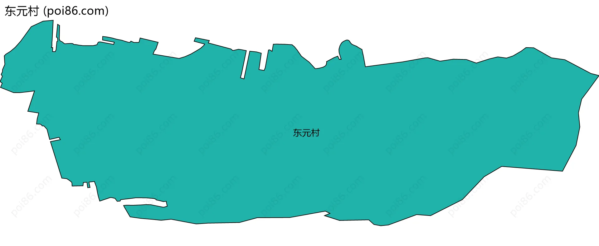 东元村边界地图