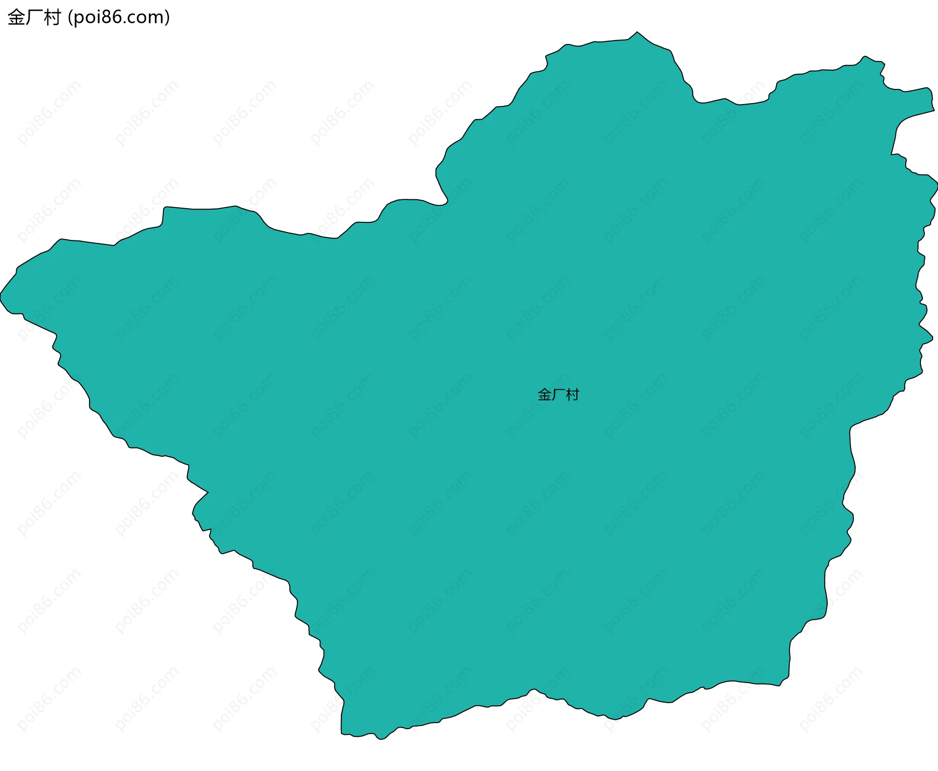 金厂村边界地图