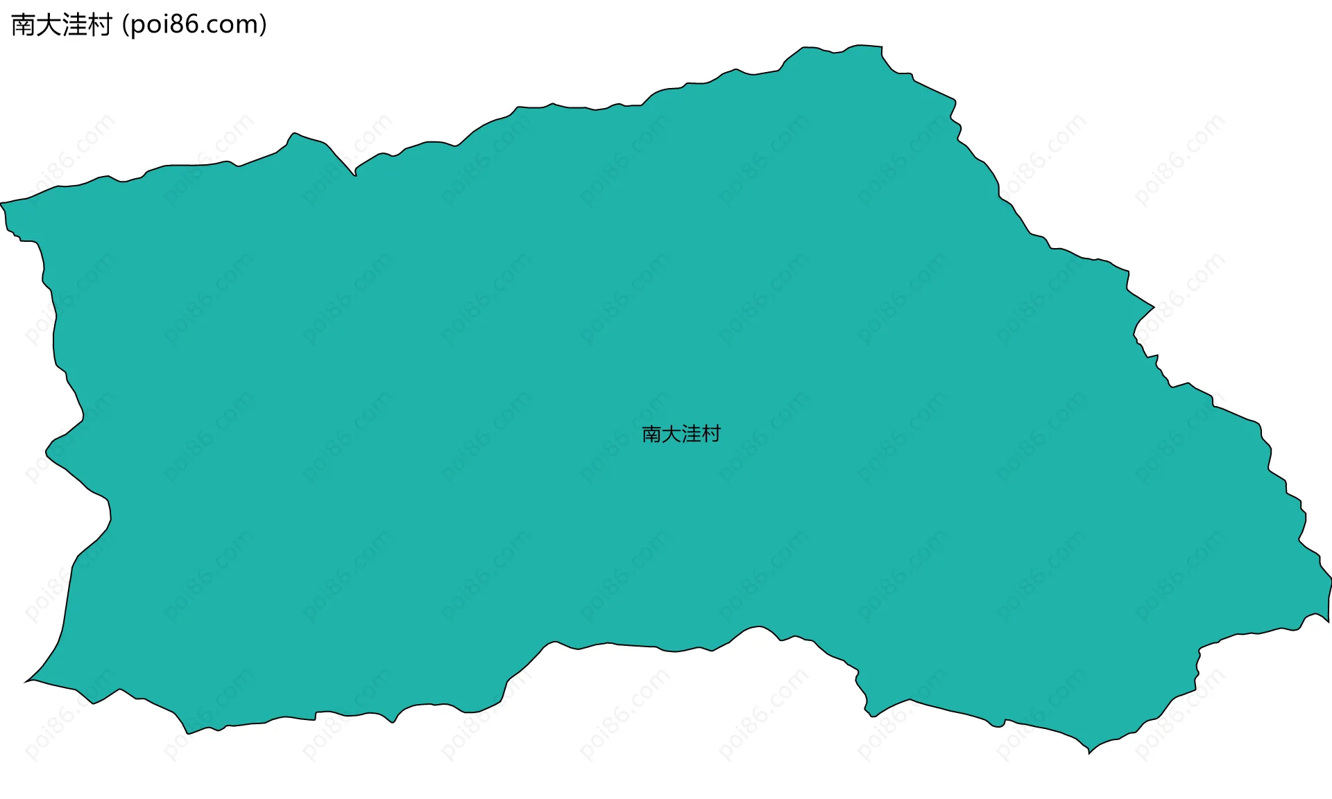 南大洼村边界地图