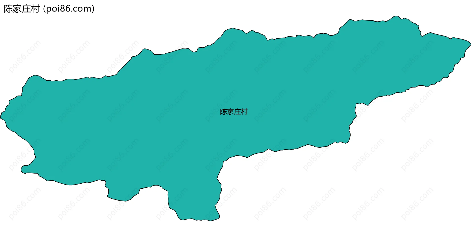 陈家庄村边界地图