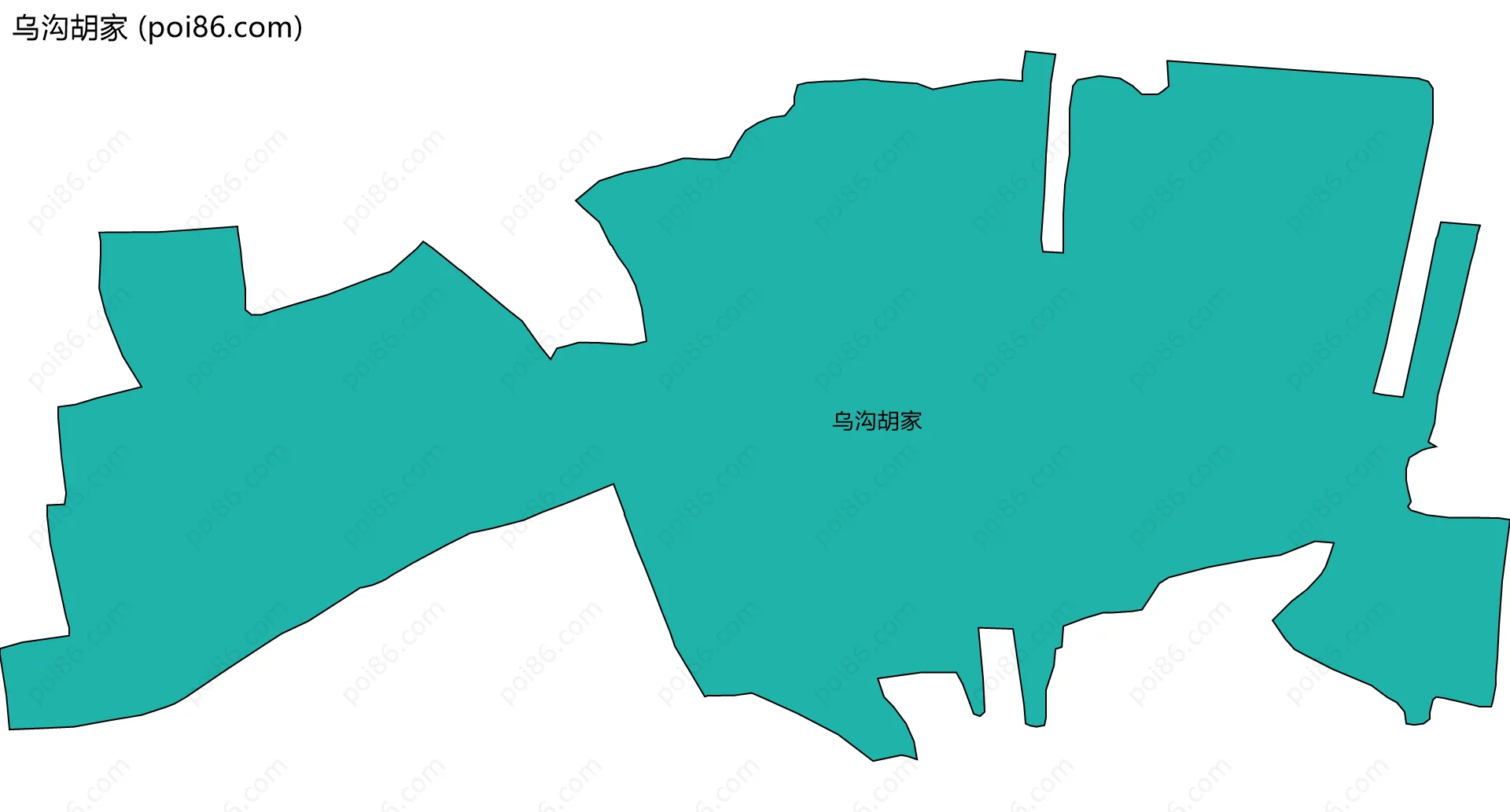 乌沟胡家边界地图