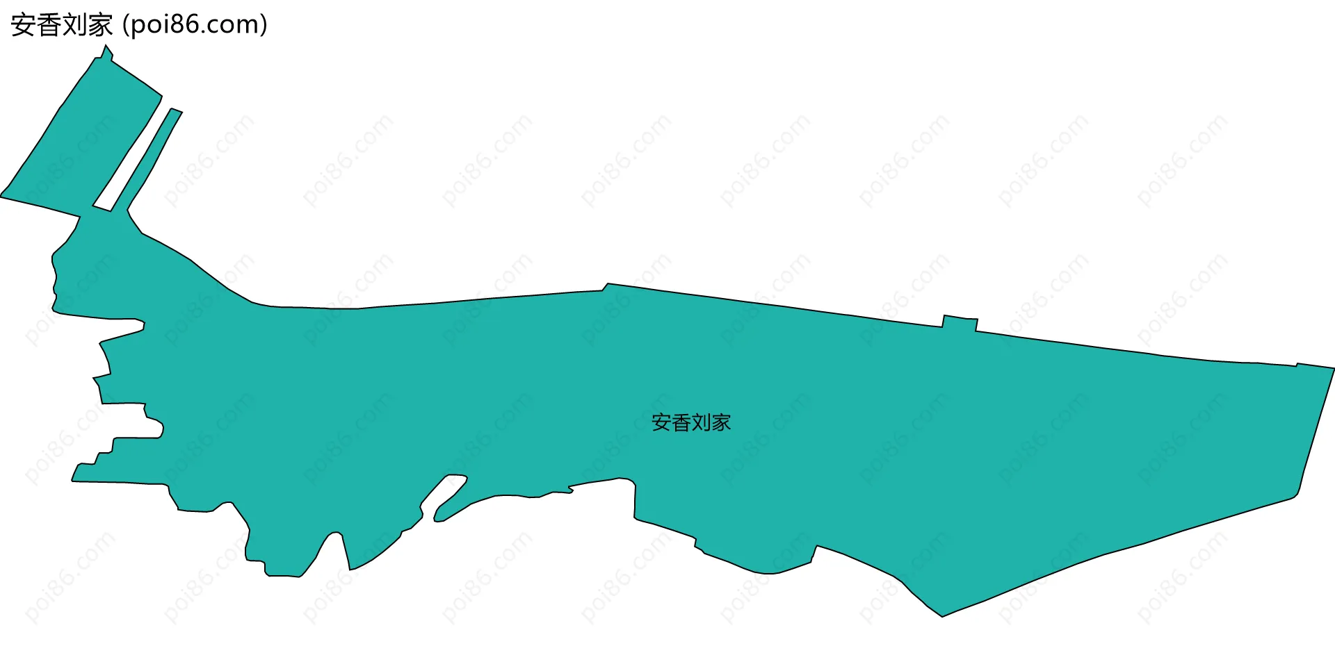 安香刘家边界地图