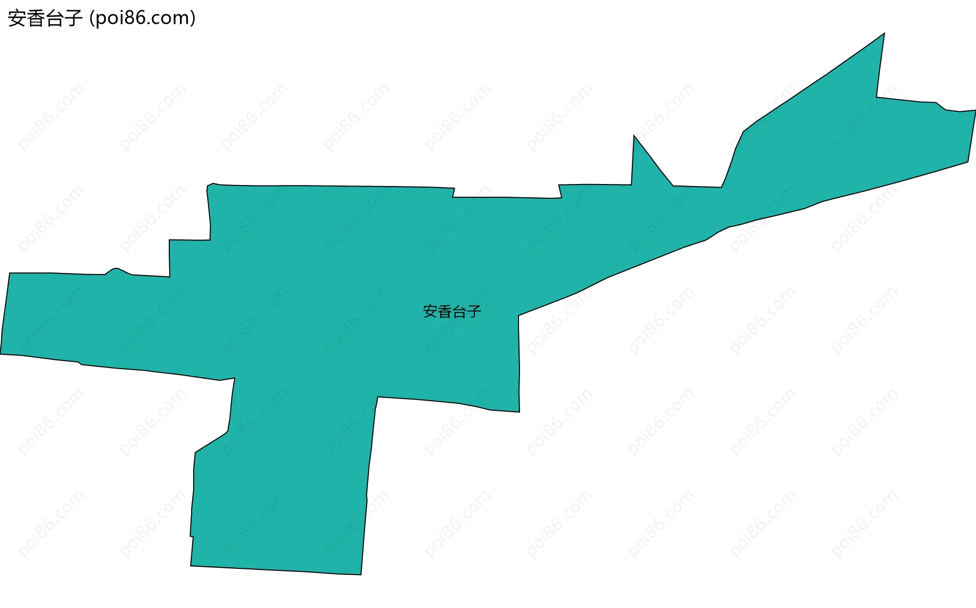 安香台子边界地图