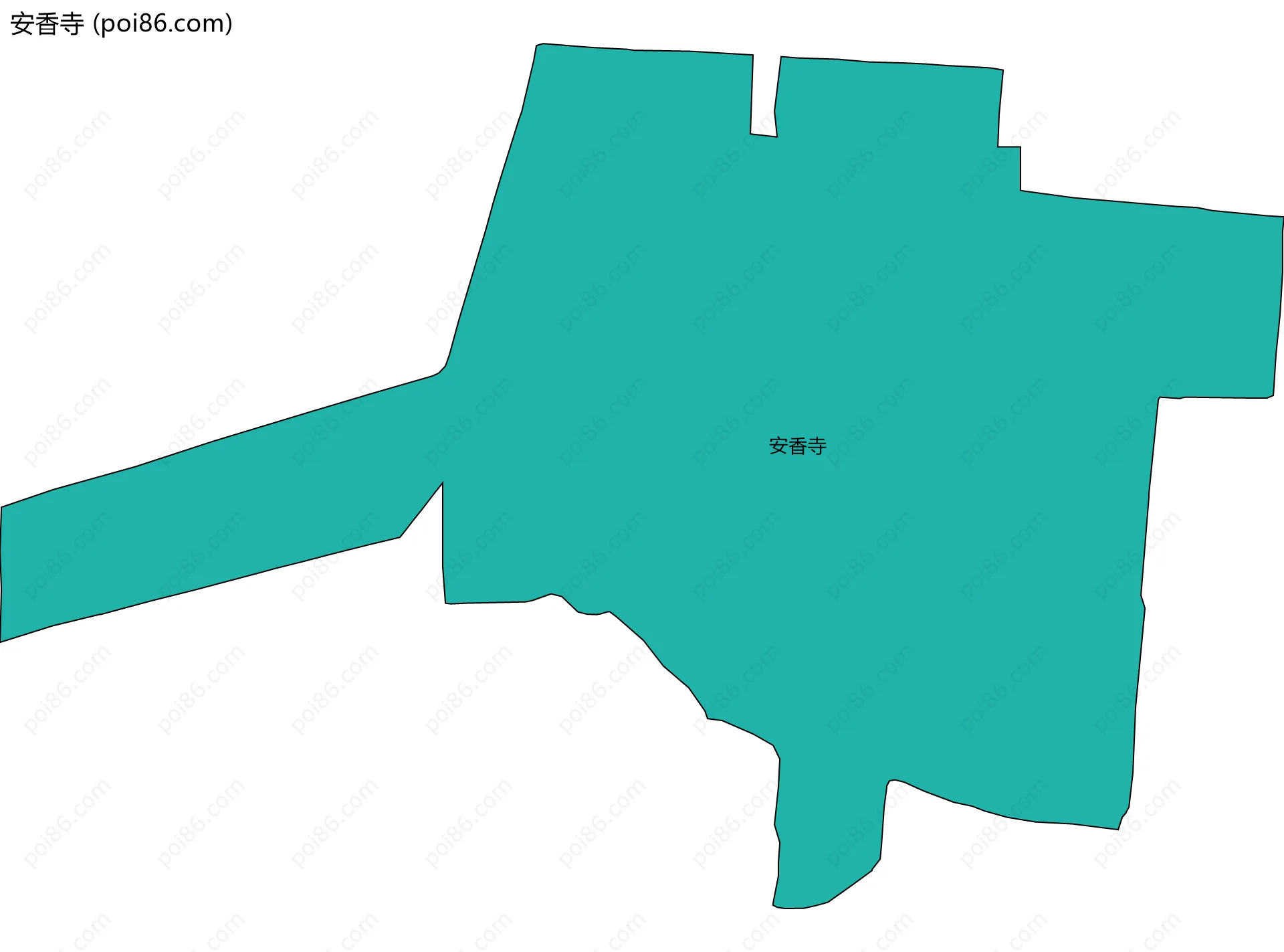 安香寺边界地图