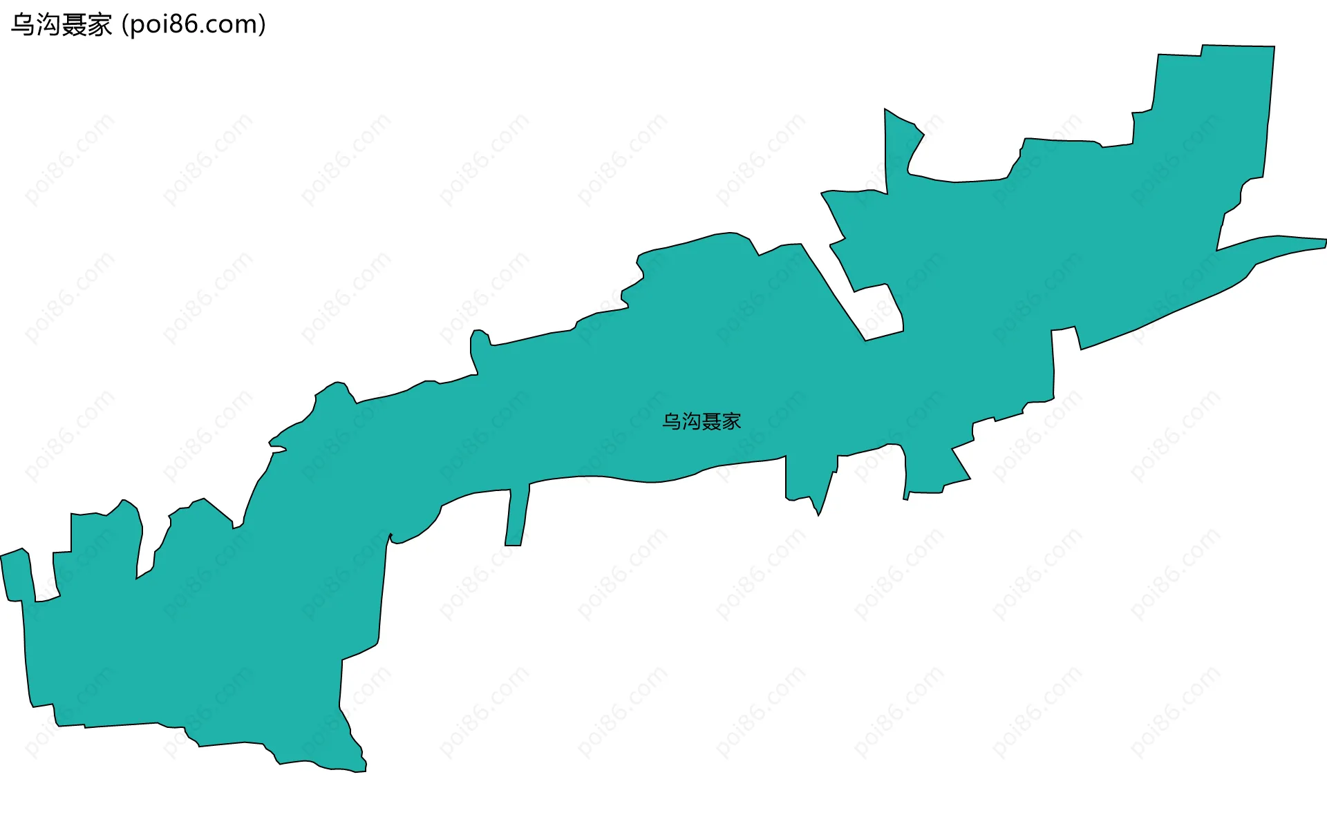 乌沟聂家边界地图