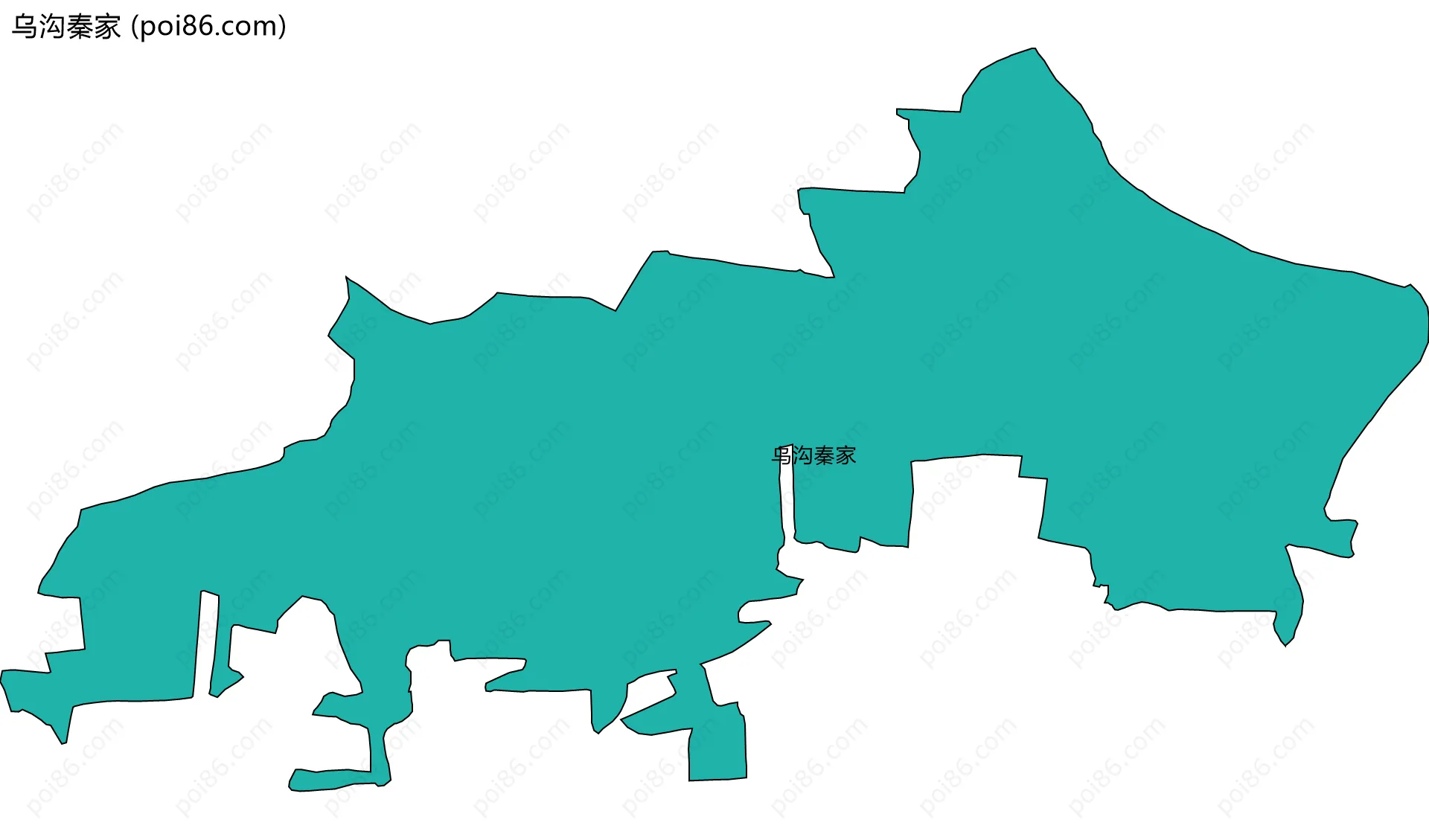 乌沟秦家边界地图