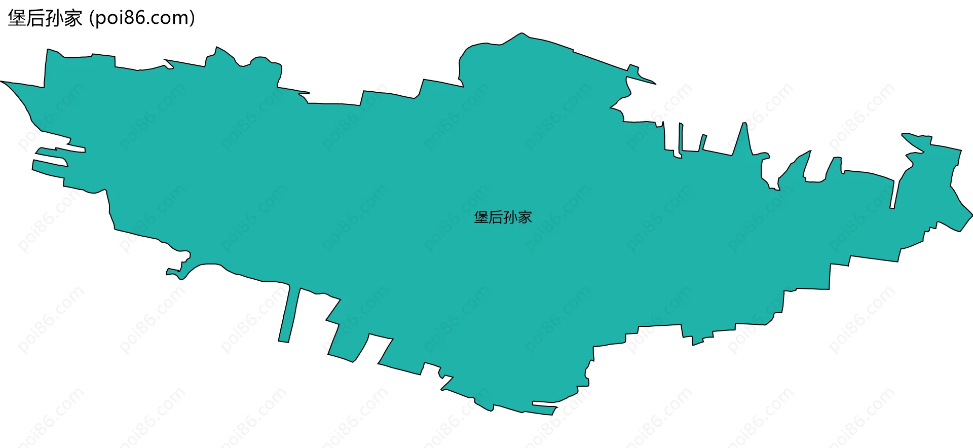 堡后孙家边界地图
