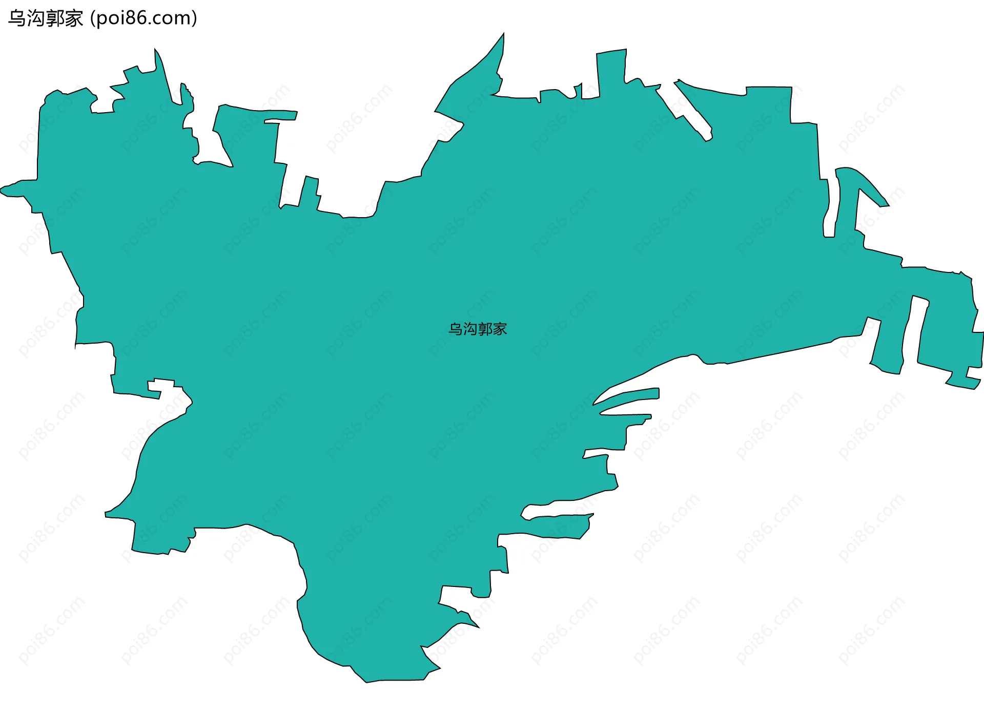 乌沟郭家边界地图