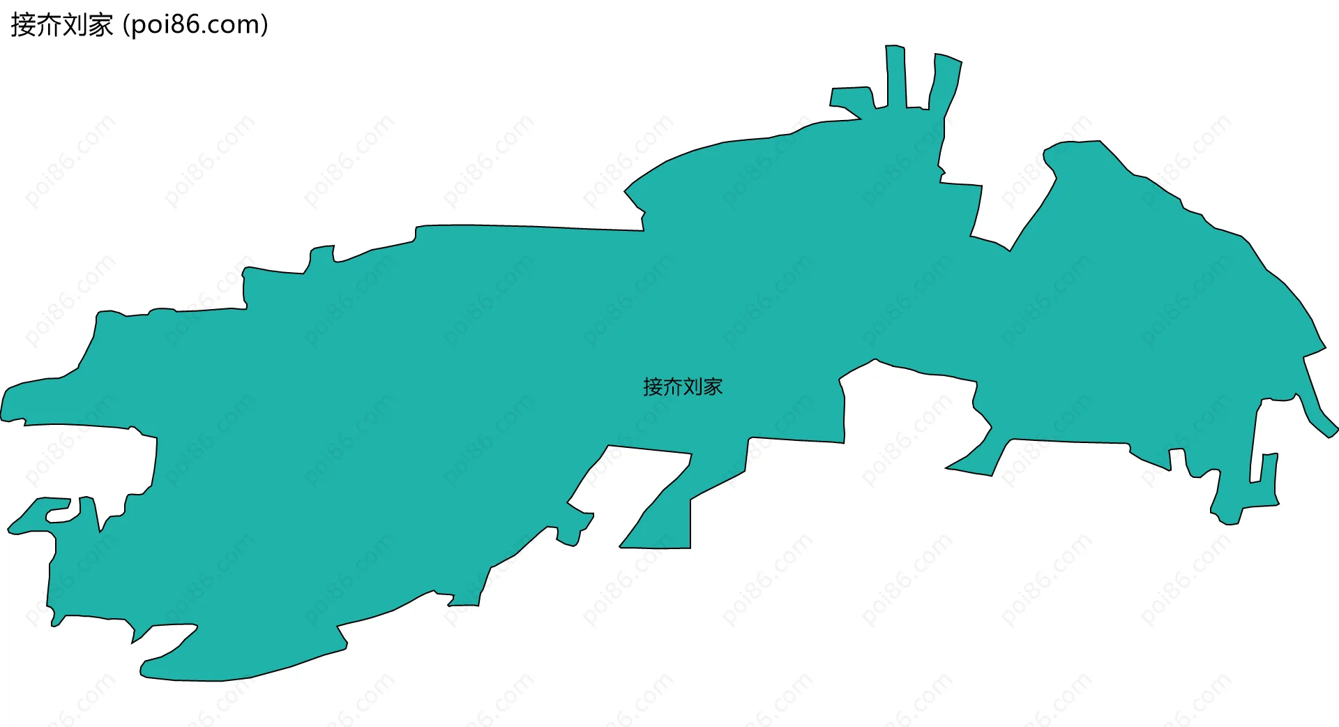 接夼刘家边界地图