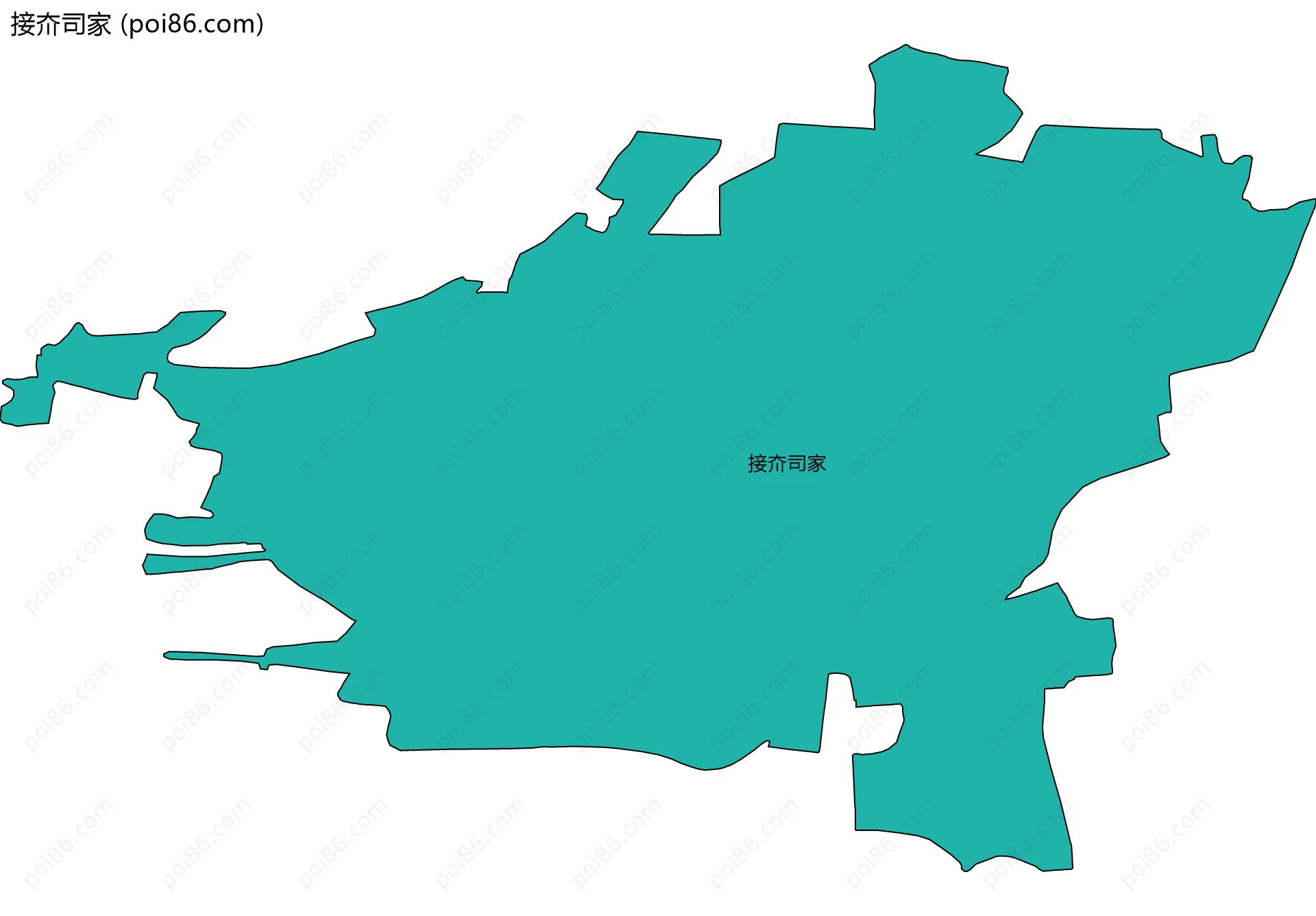 接夼司家边界地图