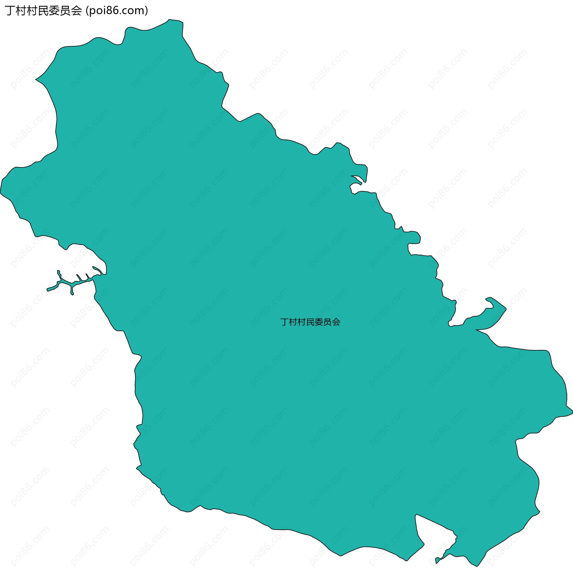 丁村村民委员会边界地图