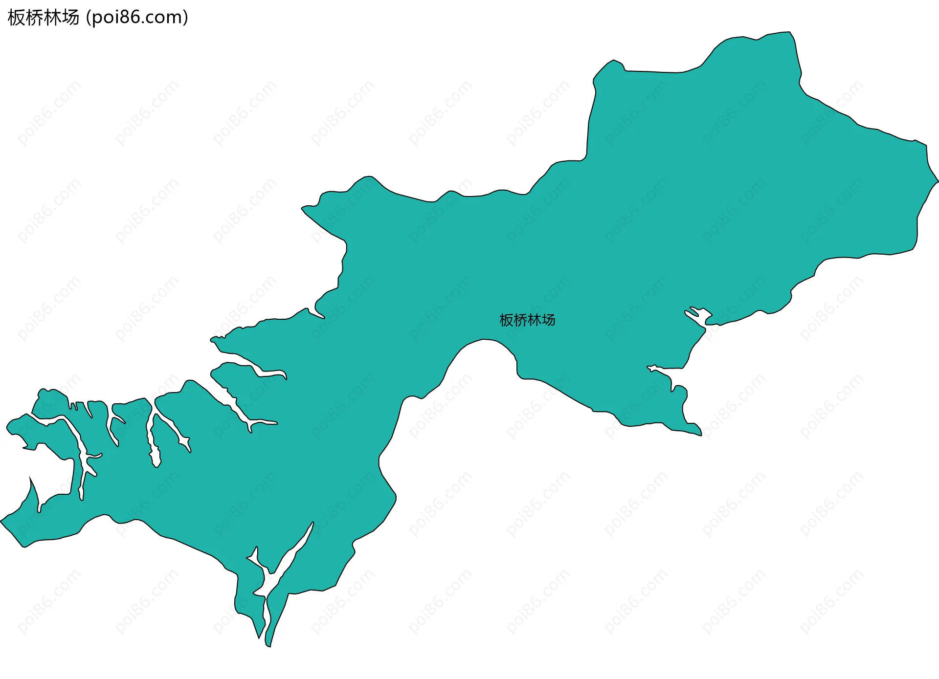 板桥林场边界地图