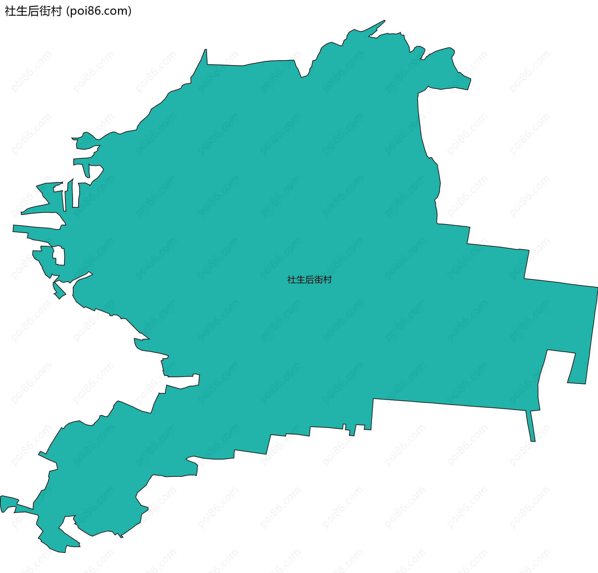 社生后街村边界地图