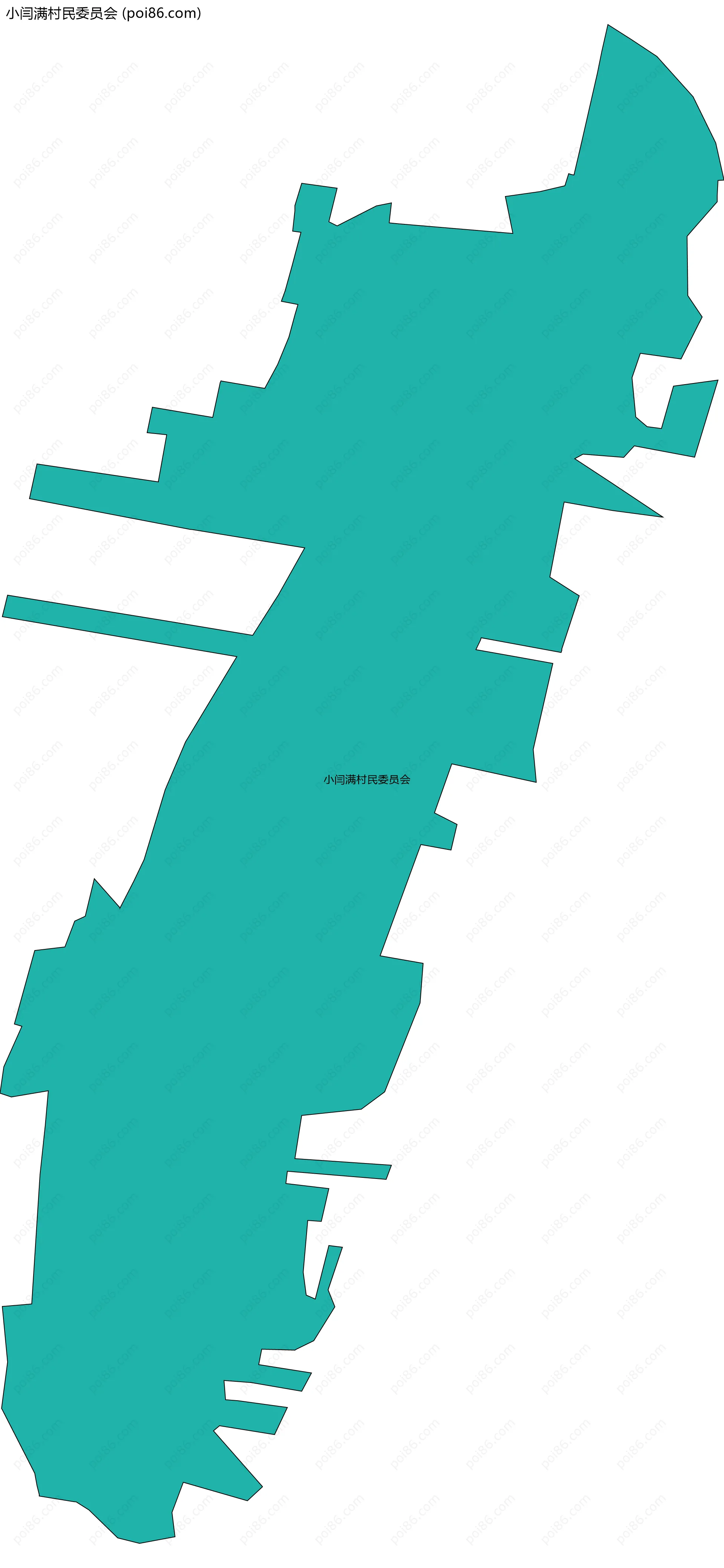 小闫满村民委员会边界地图