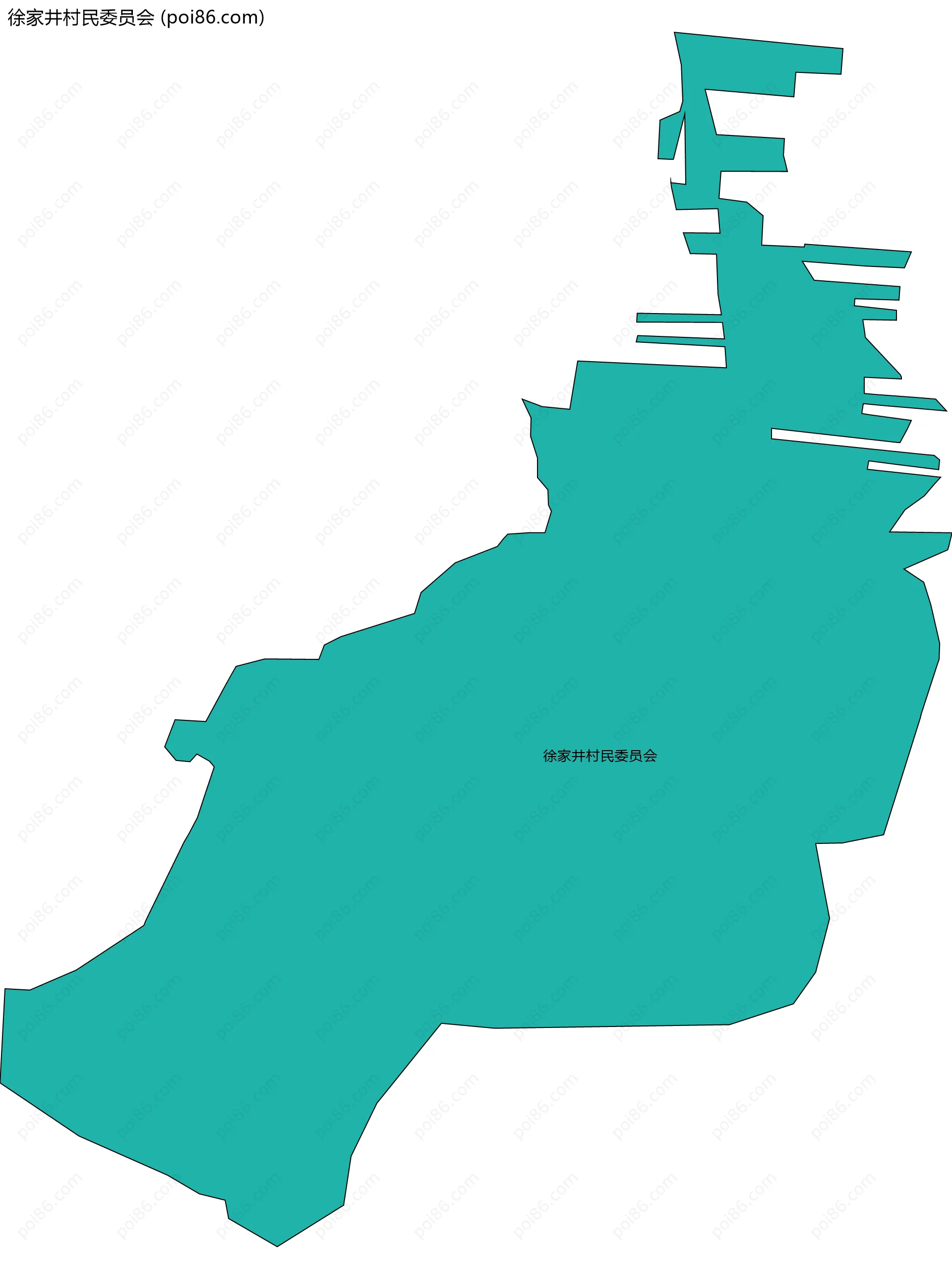 徐家井村民委员会边界地图