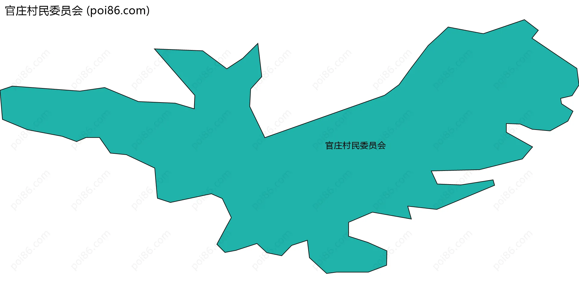 官庄村民委员会边界地图